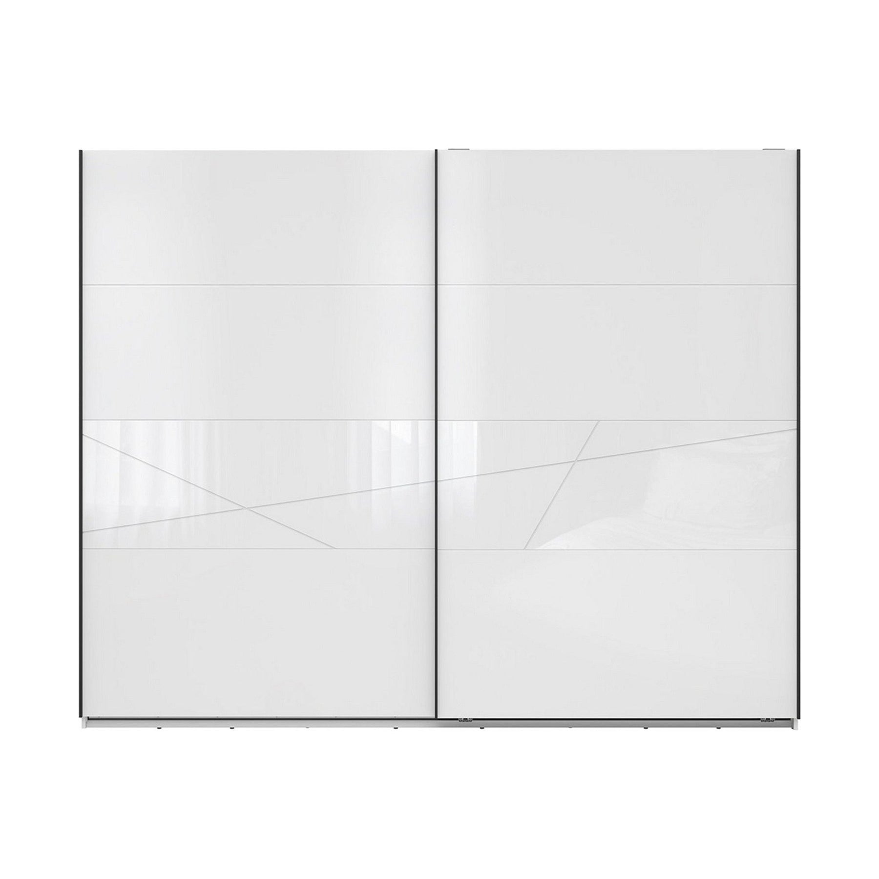 Dulap FORN, alb lucios, PAL, 270x58x218.5 cm