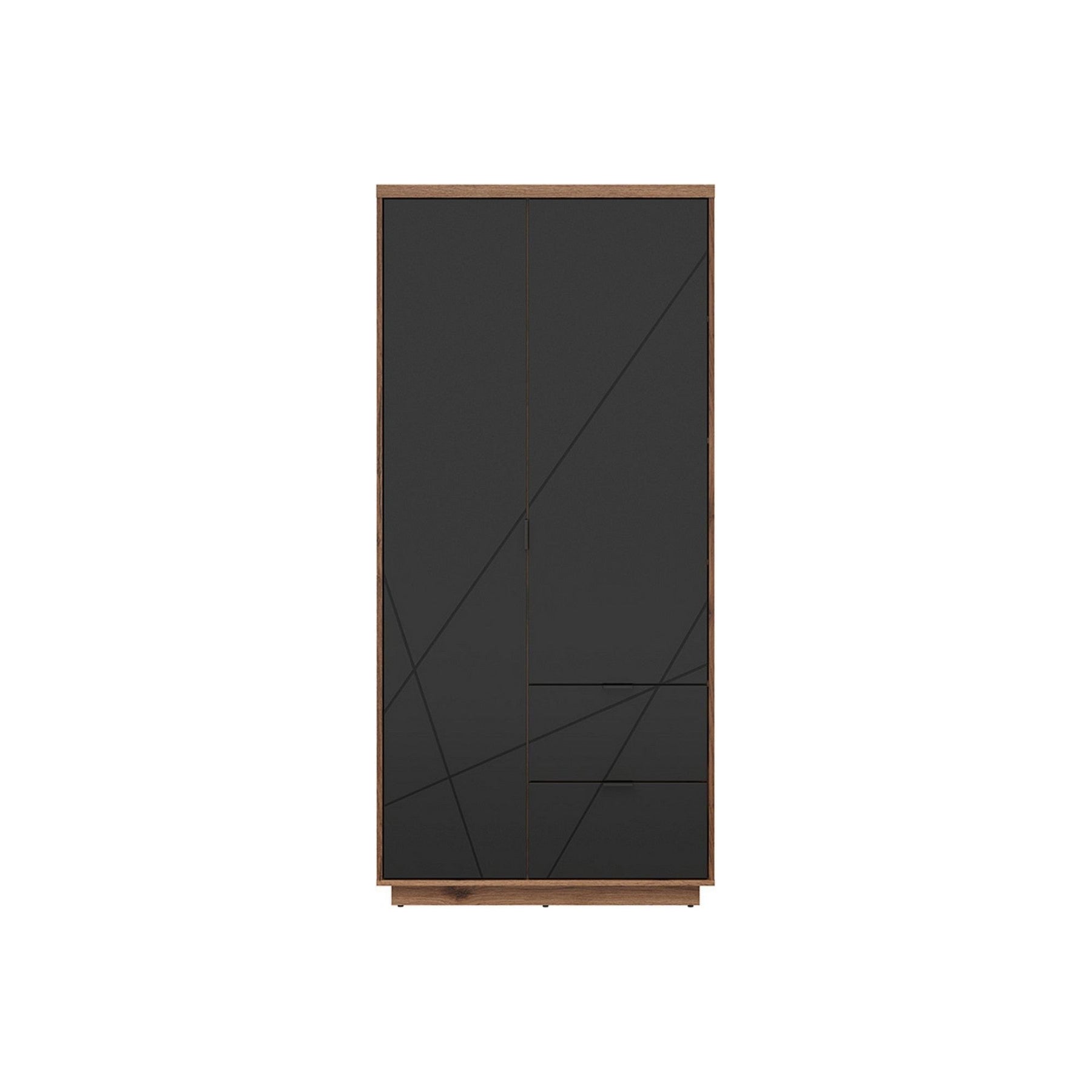 Dulap FORN, nuc/negru mat, PAL, 94x56.5x200.5 cm
