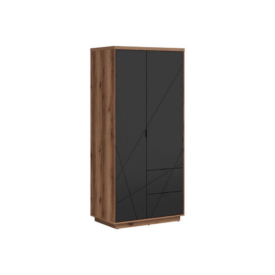 Dulap FORN, nuc/negru mat, PAL, 94x56.5x200.5 cm