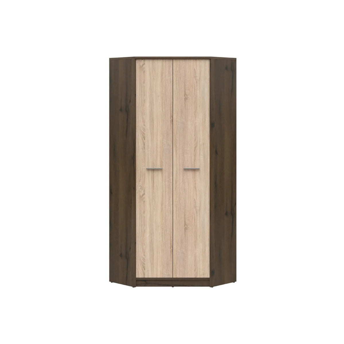 Dulap NEPO PLUS, stejar nobil/stejar sonoma, PAL laminat, cu 2 usi, 80x80x197 cm