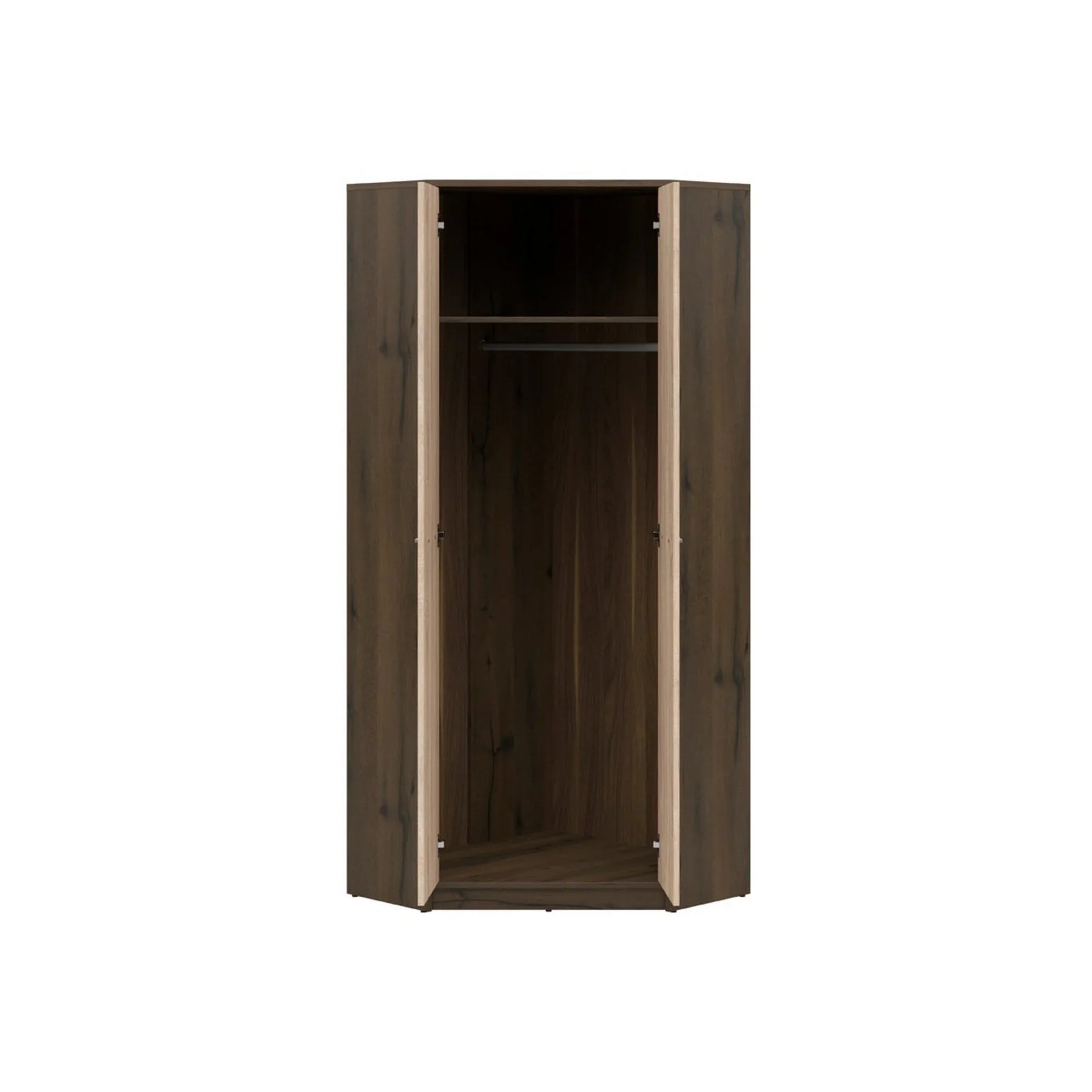 Dulap NEPO PLUS, stejar nobil/stejar sonoma, PAL laminat, cu 2 usi, 80x80x197 cm