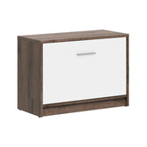 Pantofar NEPO PLUS, stejar/alb, PAL laminat, 70x34x51 cm