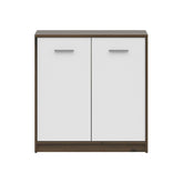 Comoda NEPO PLUS, stejar nobil/alb, PAL laminat, 80x34x84 cm