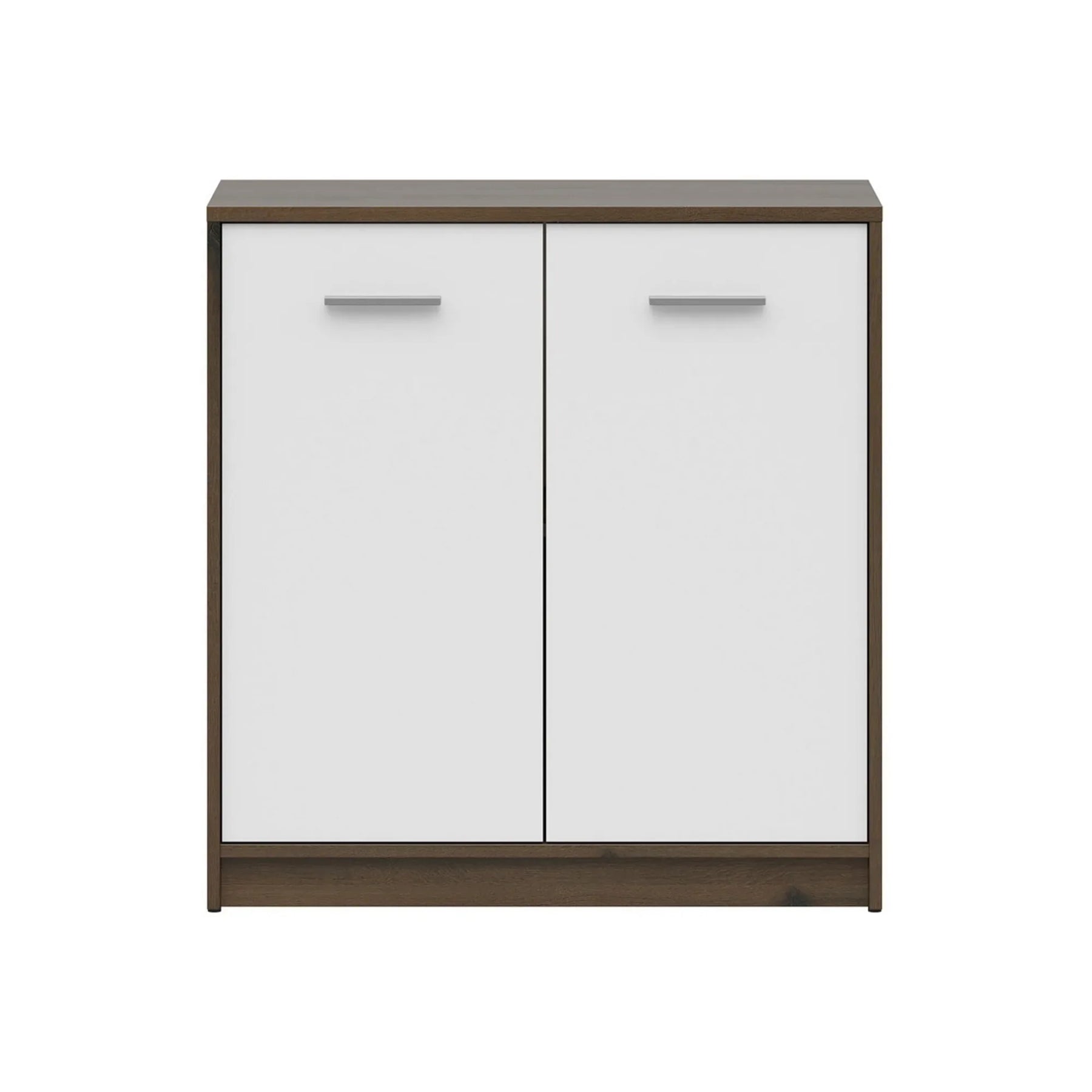 Comoda NEPO PLUS, stejar nobil/alb, PAL laminat, 80x34x84 cm