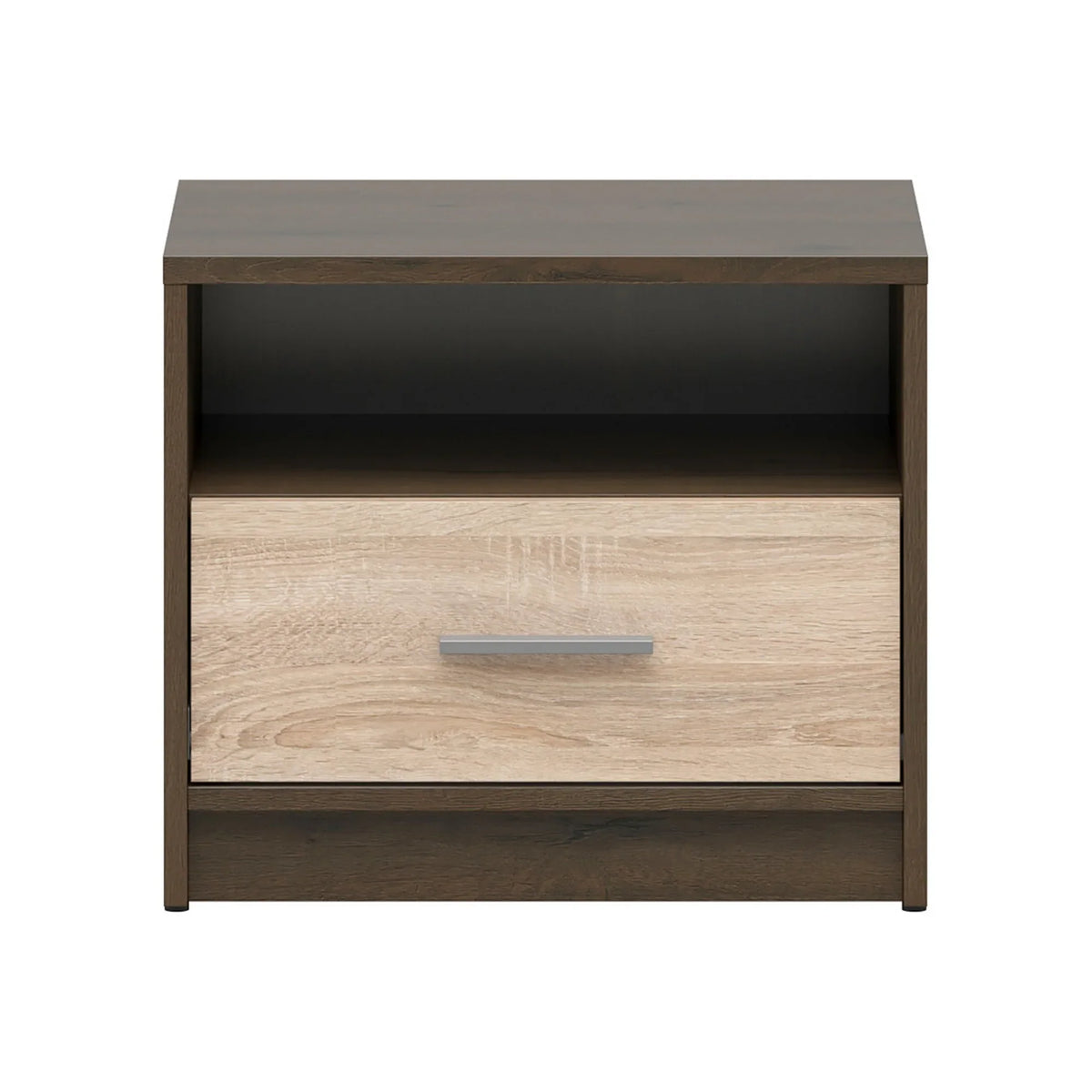 Noptiera NEPO PLUS, stejar nobil/stejar sonoma, PAL laminat, 50x34x43 cm