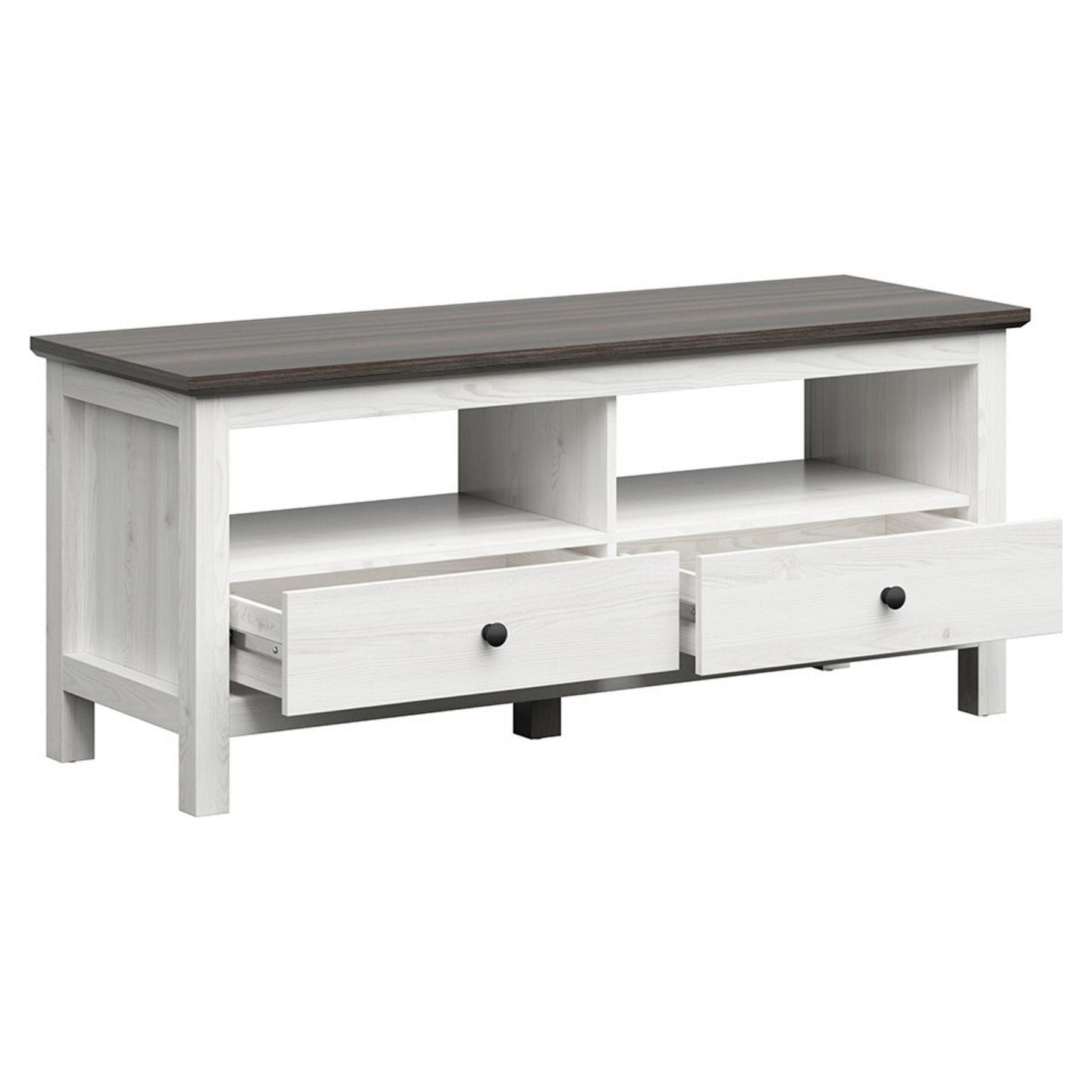 Comoda TV HESEN, zada sibiu deschis/pin larico, PAL, 137x47x59 cm