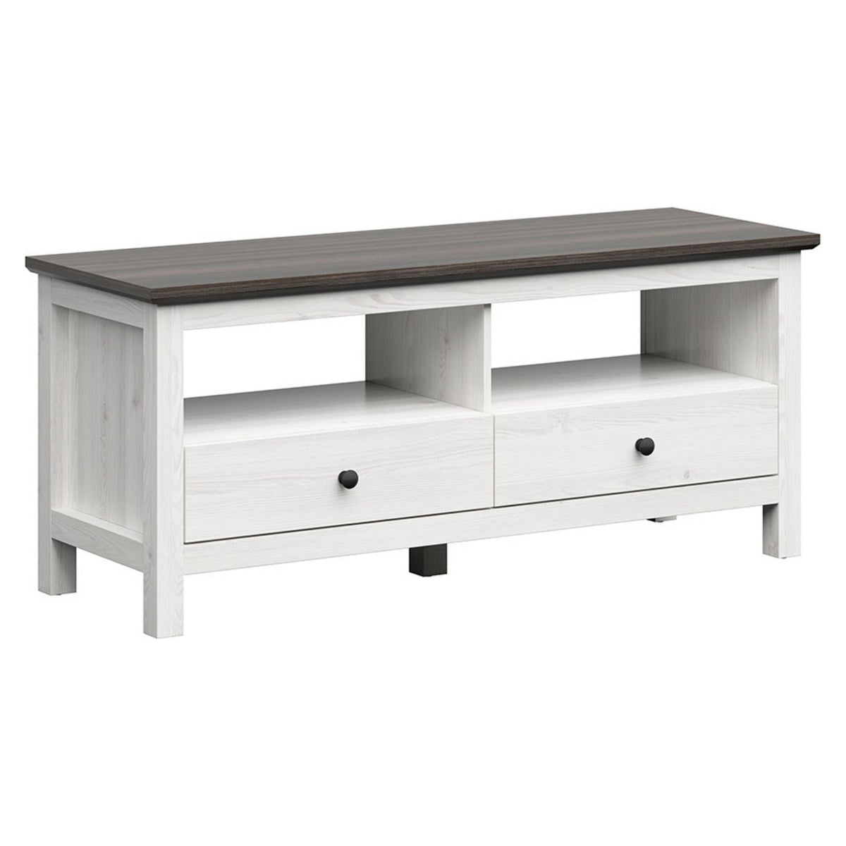 Comoda TV HESEN, zada sibiu deschis/pin larico, PAL, 137x47x59 cm