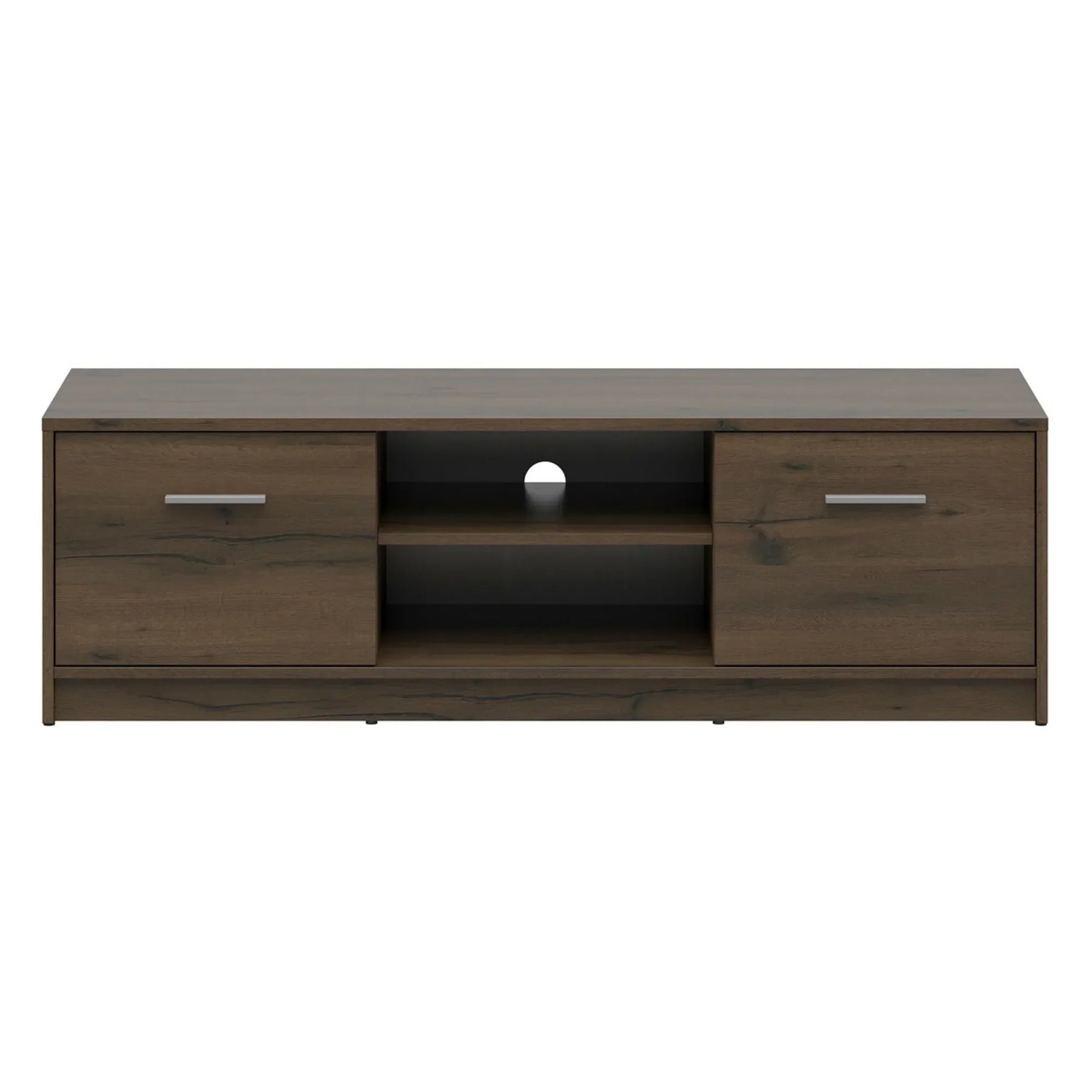 Comoda TV NEPO PLUS, stejar, PAL laminat, 139x47x43 cm