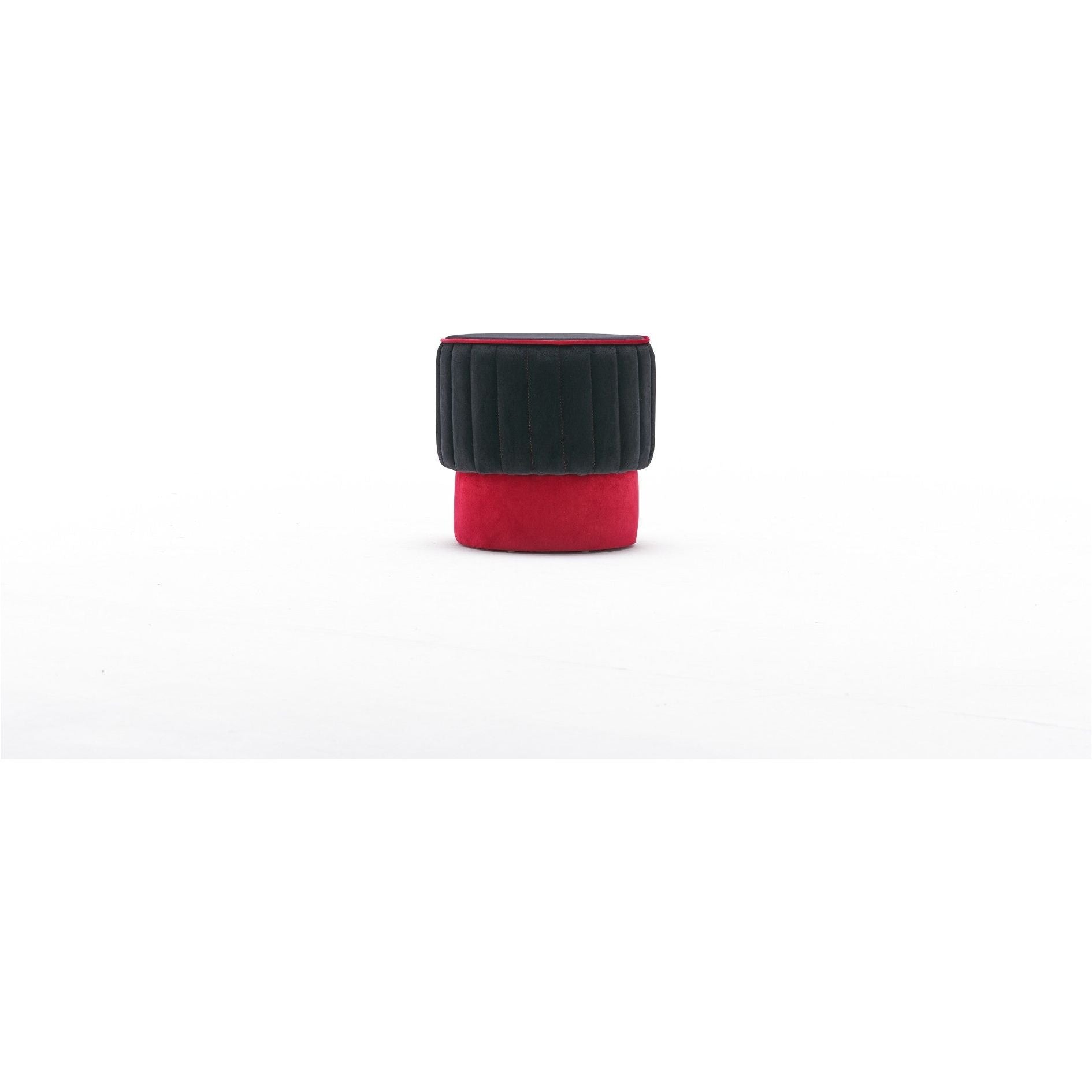 Taburet AMSTERDAM OCN-30206, negru/rosu