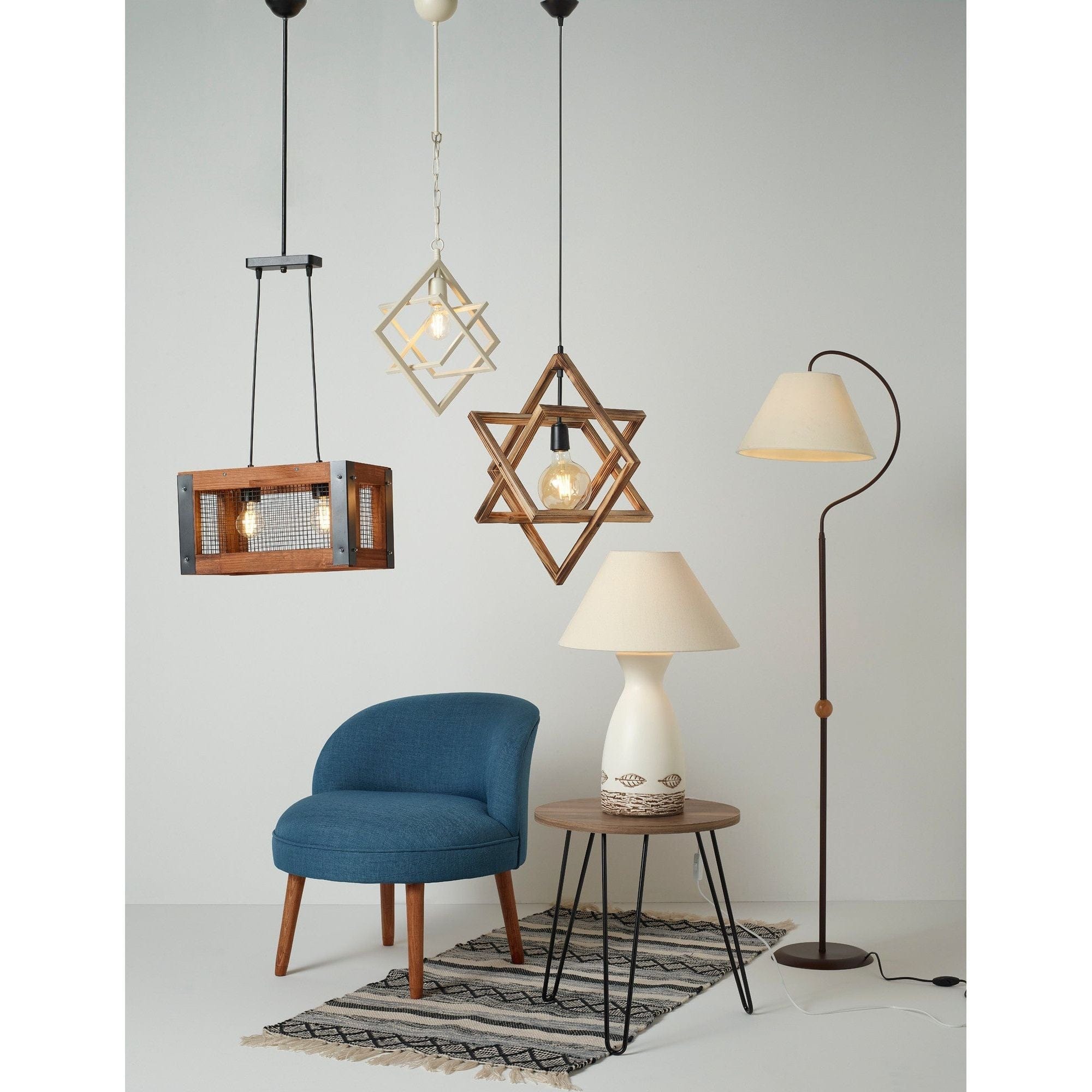 Taburet AMSTERDAM OCN-30248, albastru