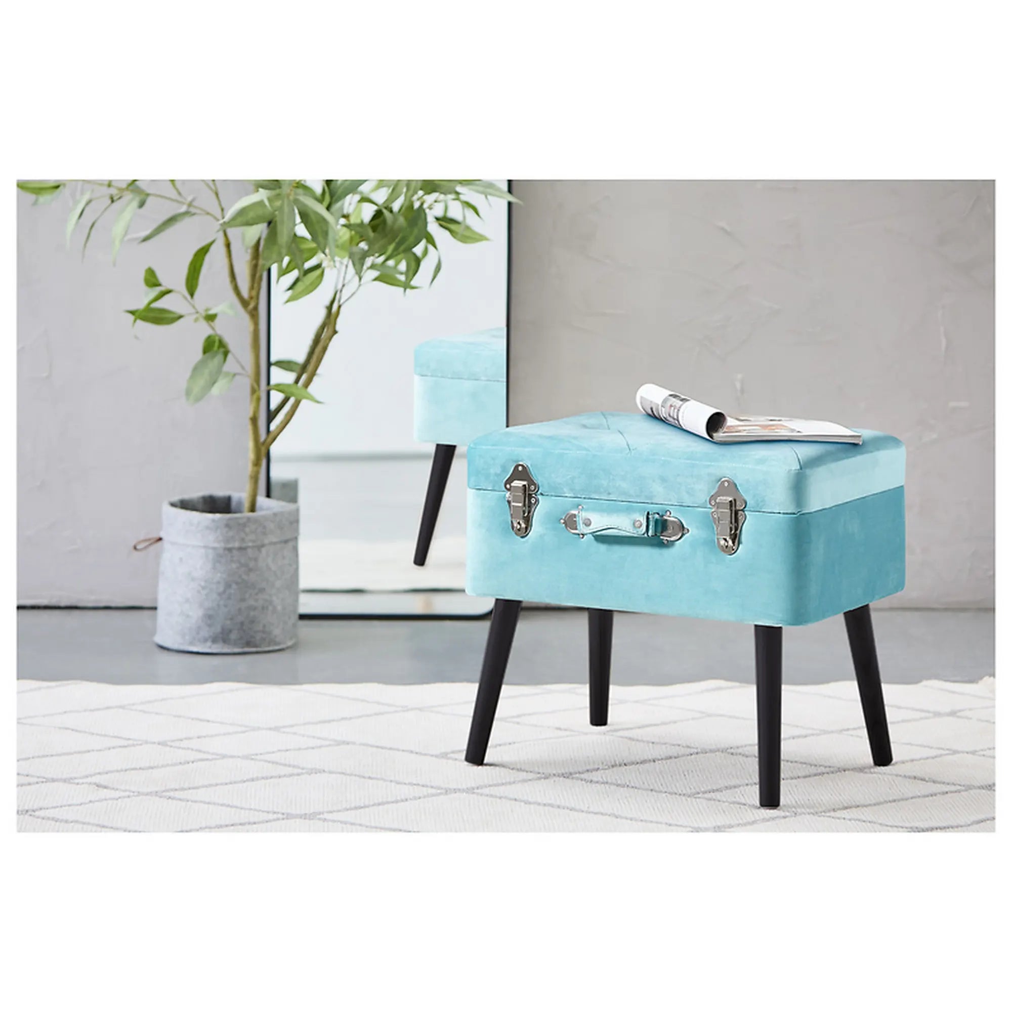 Taburet BERGEN OCN-28499, albastru