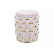 Taburet DETROIT OCN-38346, bej deschis/auriu