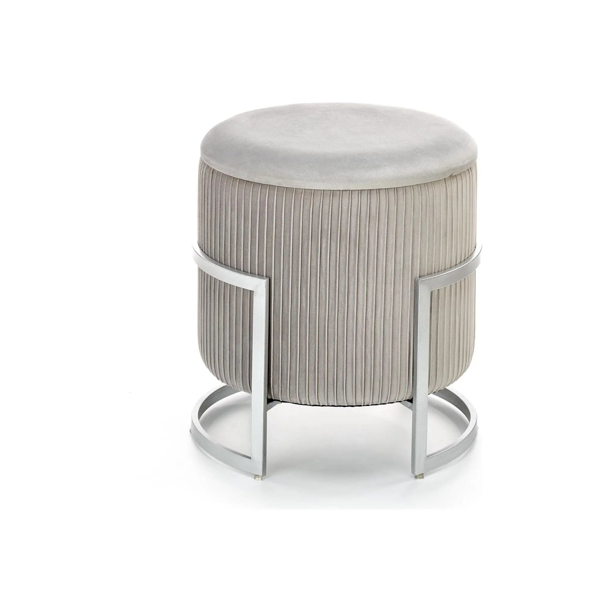 Taburet HOUSTON OCN-35836, gri deschis