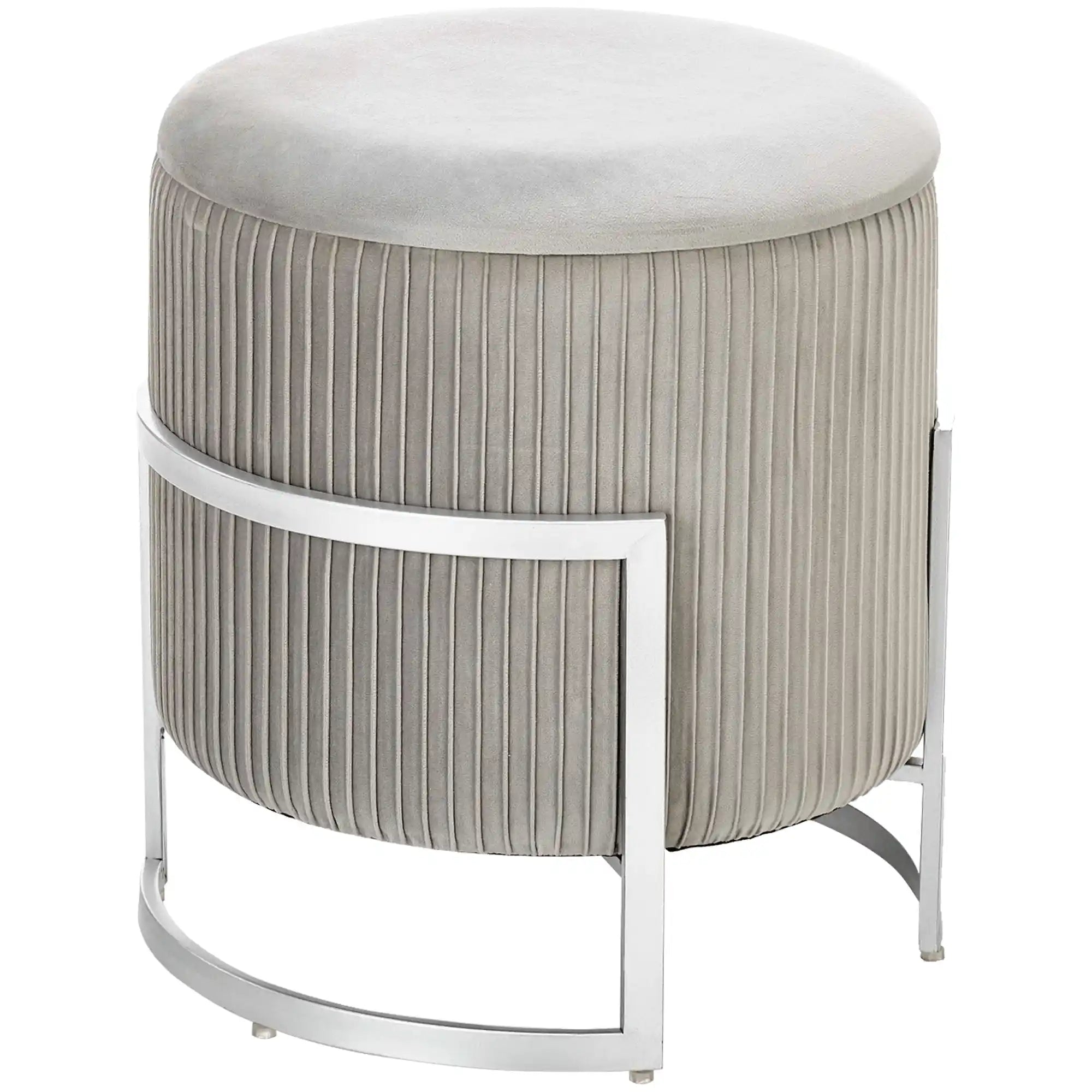 Taburet HOUSTON OCN-35836, gri deschis