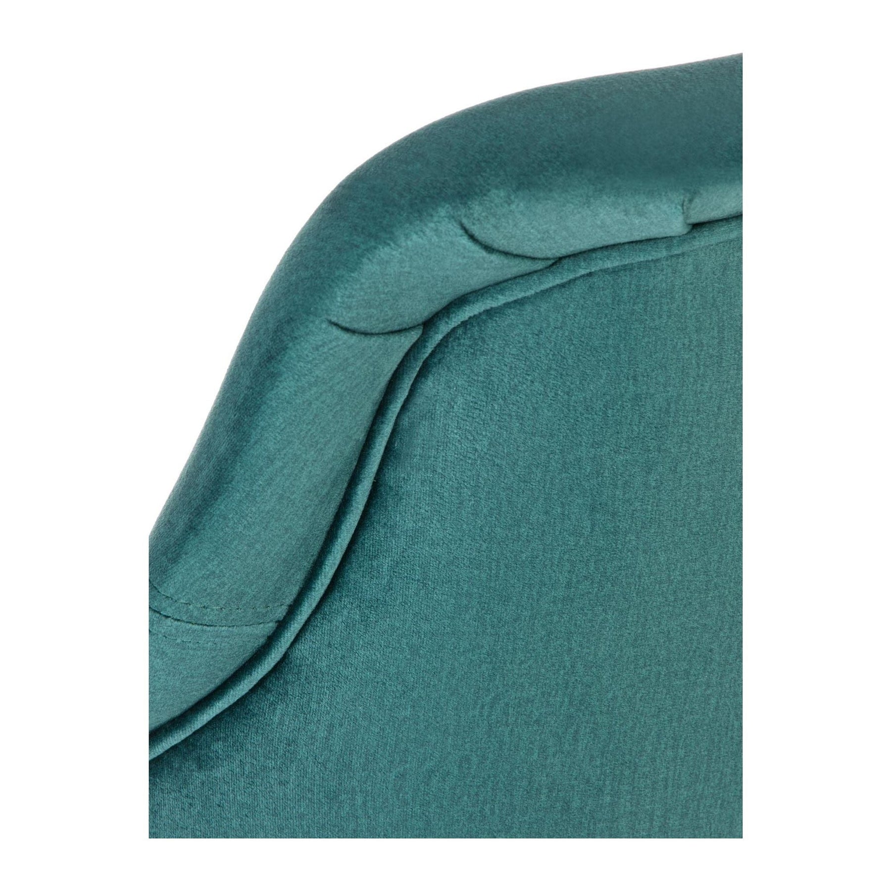 Scaun TOLEDO 2, stofa catifelata verde/lemn de stejar, 55x51x82 cm