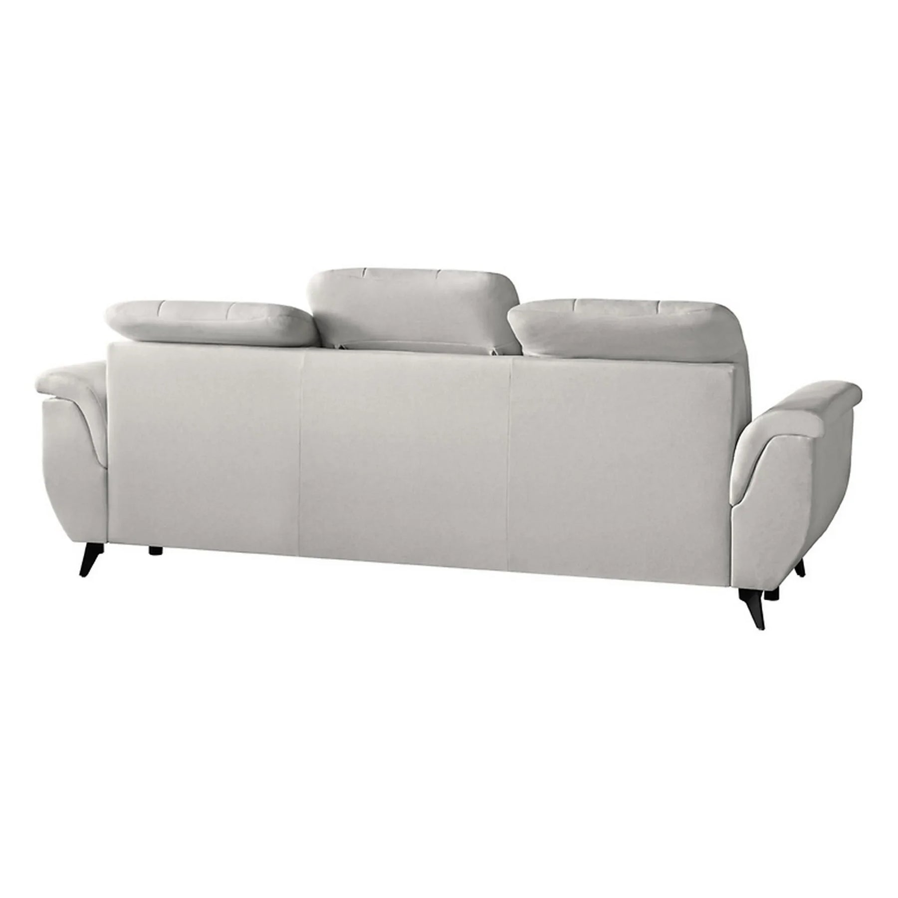 Canapea extensibila DORIA, stofa catifelata crem - Portland 21, 252x100x106 cm