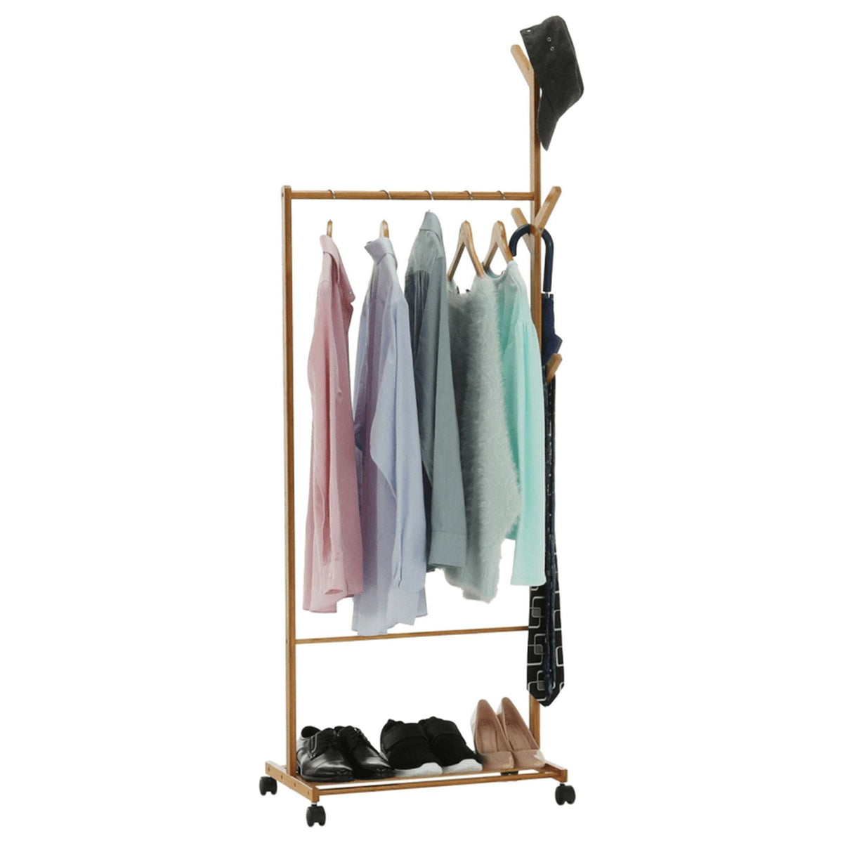 Stander haine VIKIR TYP 1, bambus, 60x35x174 cm