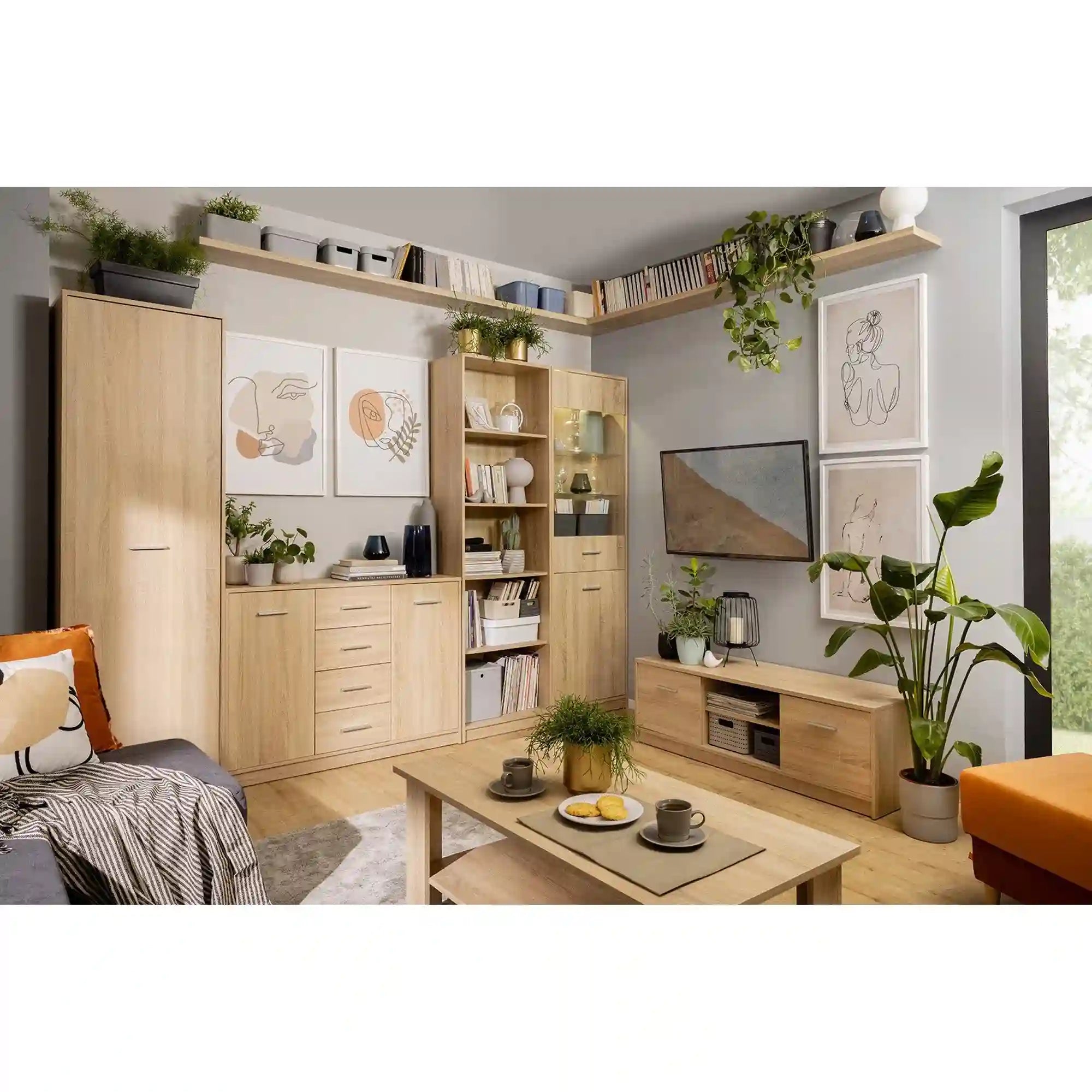 Vitrina BERGEN OCN-28401, stejar sonoma