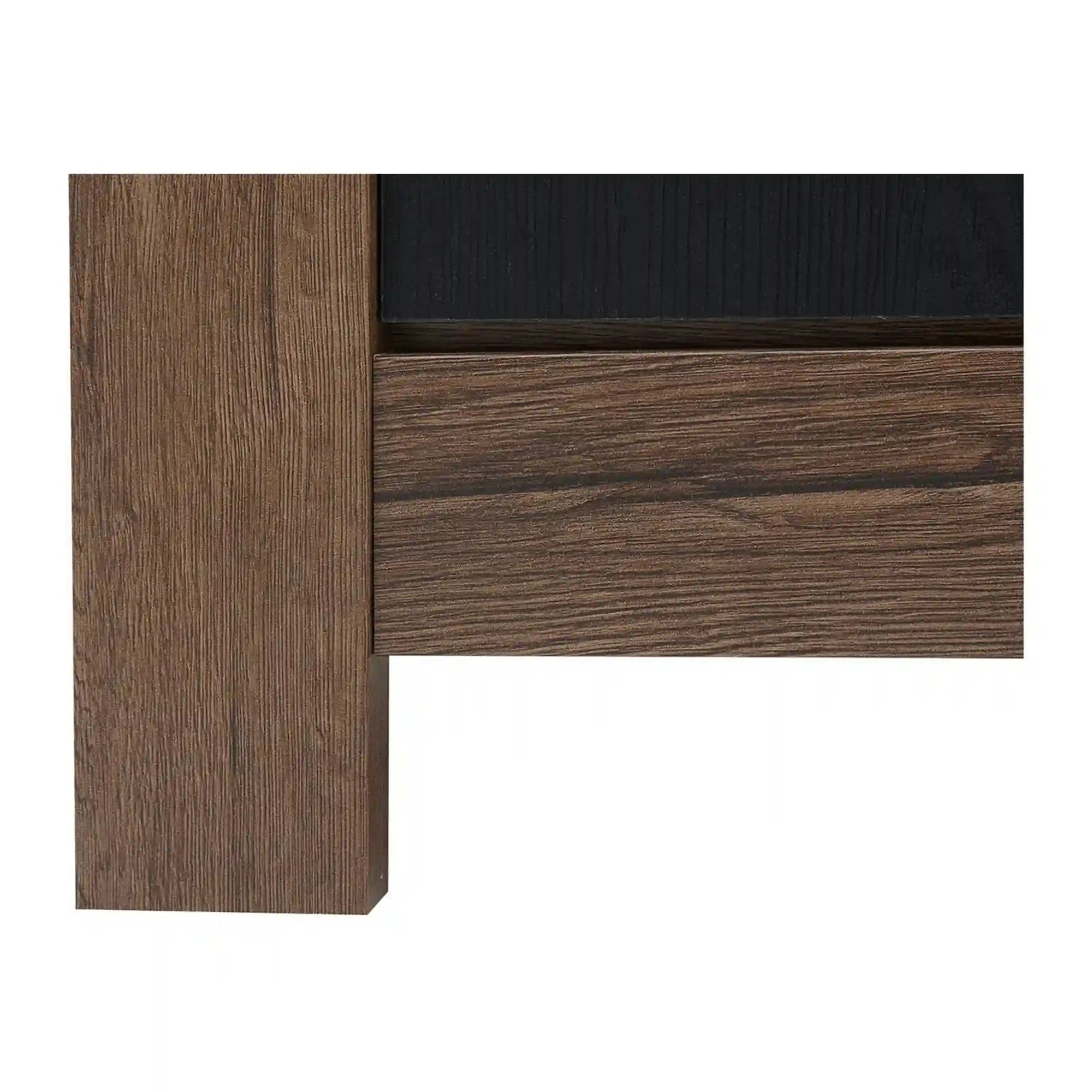 Vitrina BERGEN OCN-28425, stejar/negru