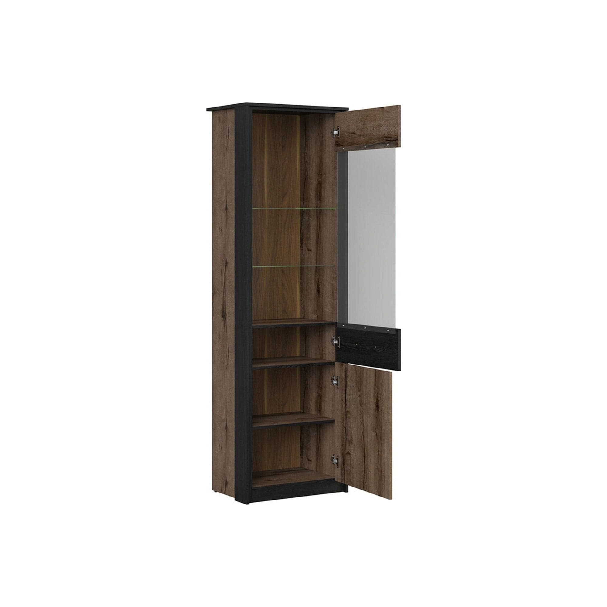 Vitrina BERGEN OCN-28437, nuc/negru