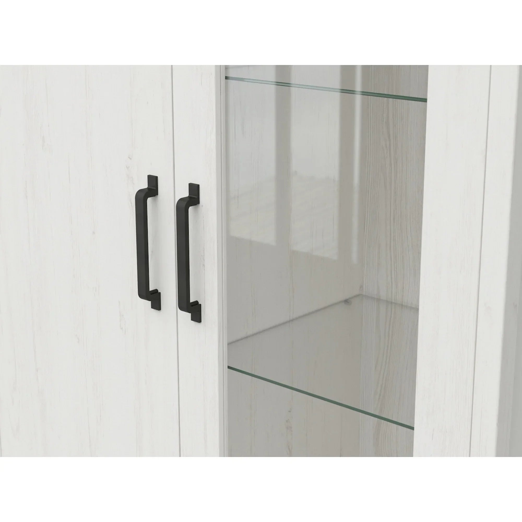 Vitrina BERGEN OCN-28451, pin alb/stejar grandson