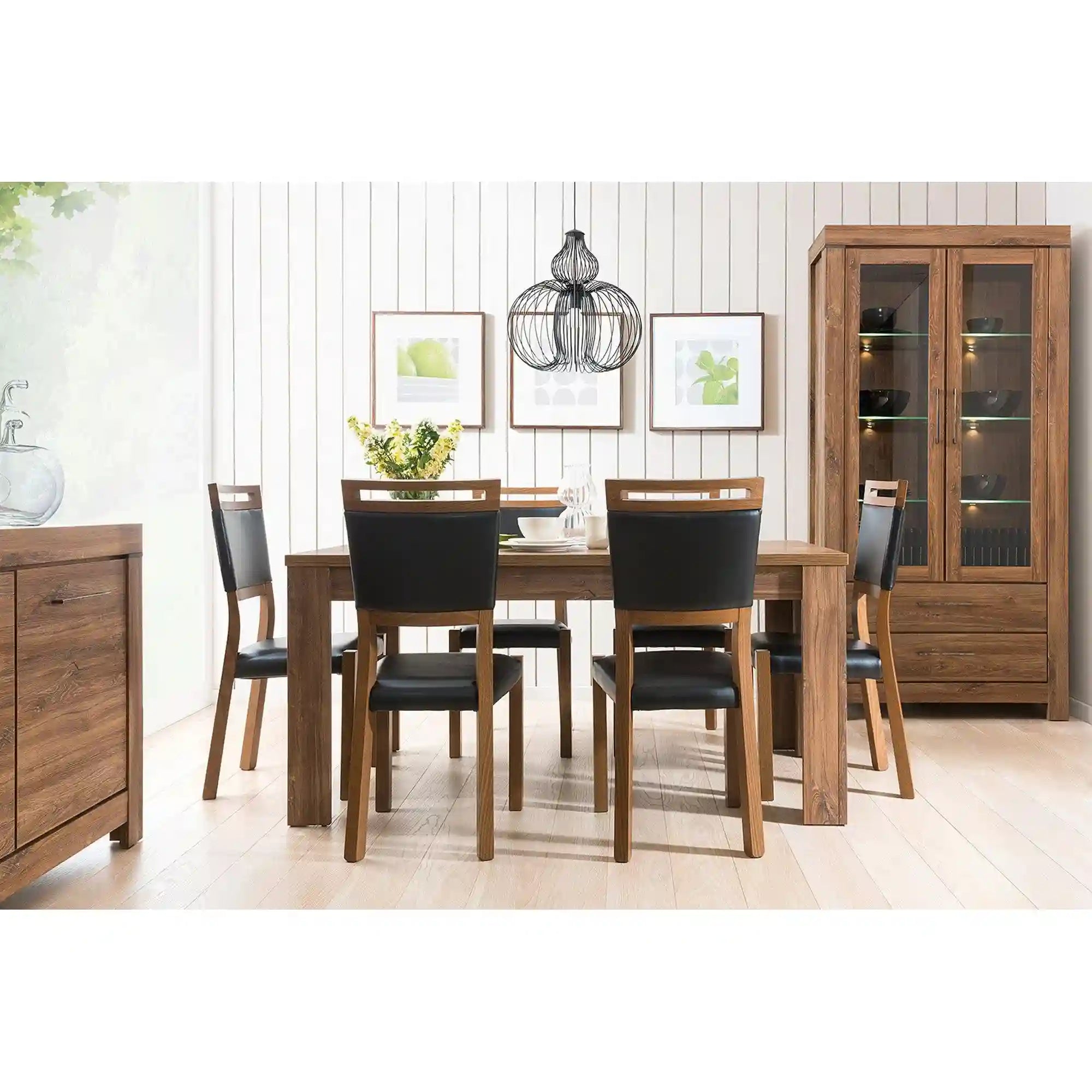 Vitrina BERGEN OCN-28490, stejar stirling