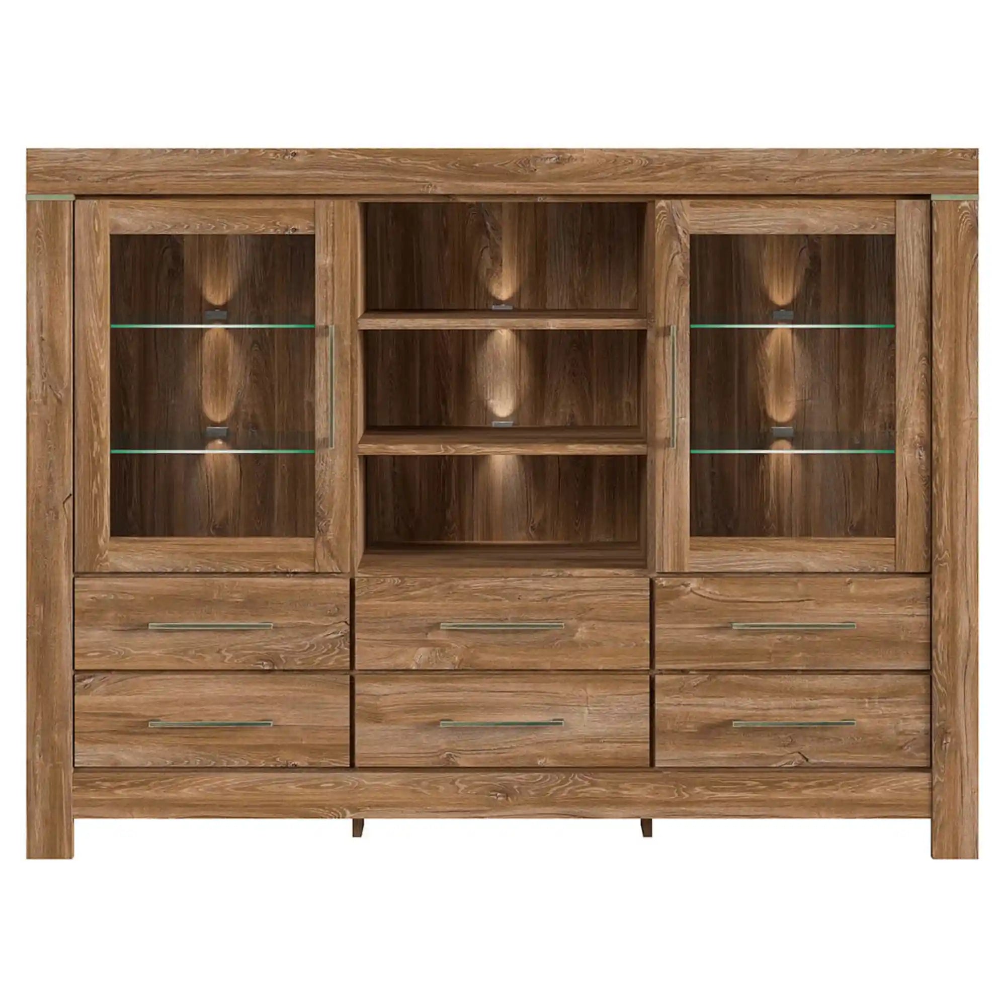 Vitrina BERGEN OCN-28491, stejar stirling