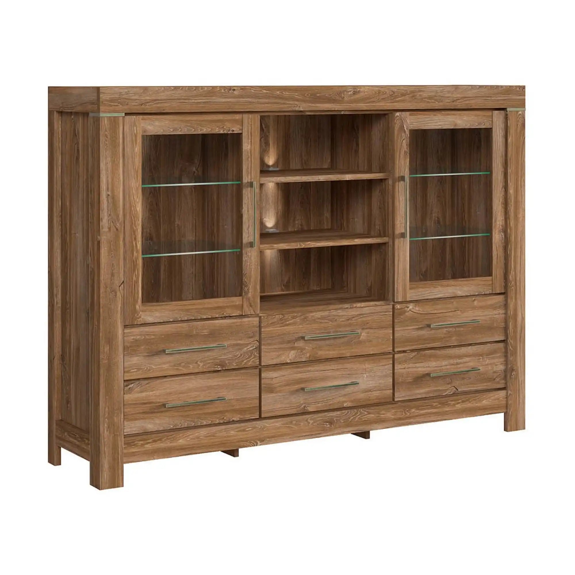 Vitrina BERGEN OCN-28491, stejar stirling