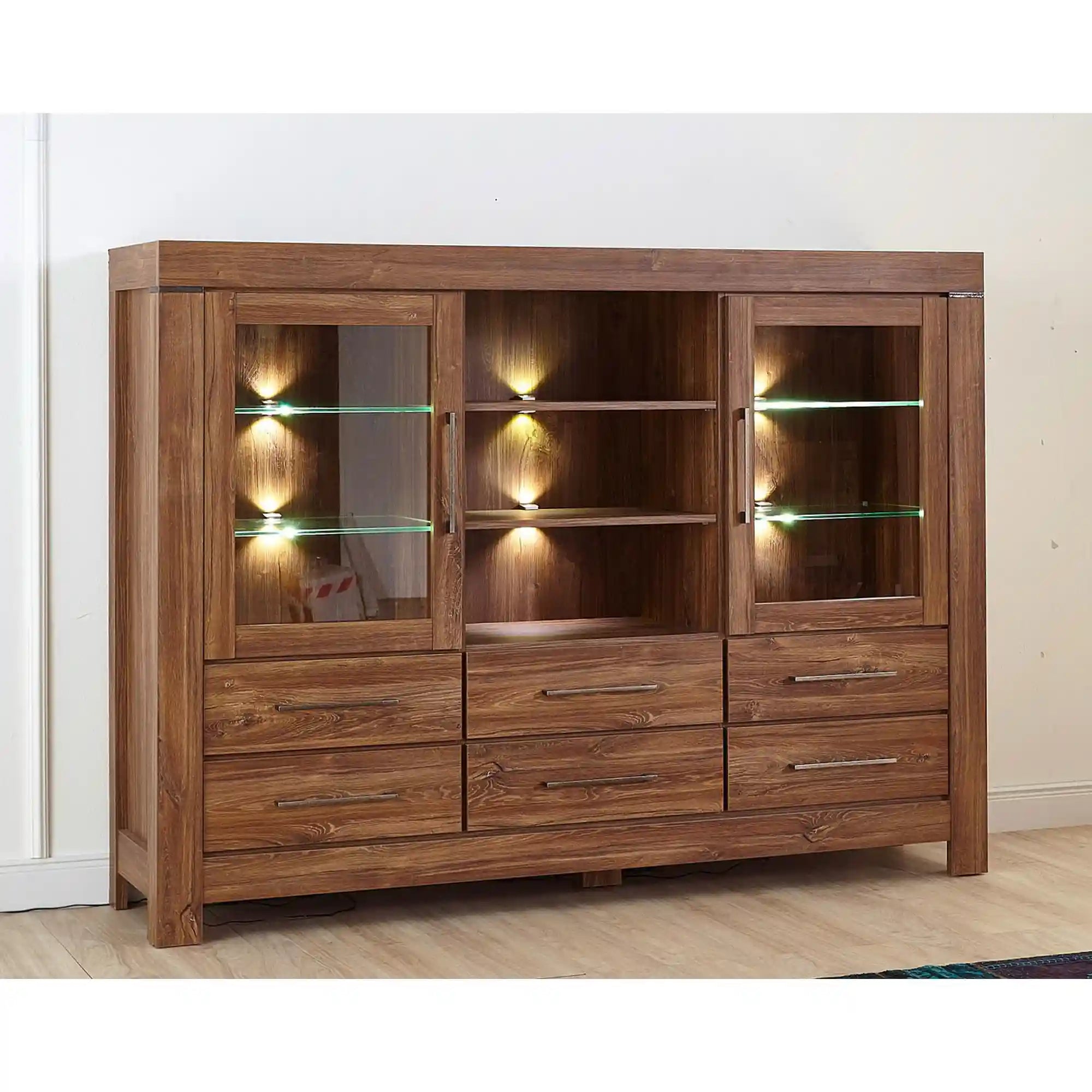 Vitrina BERGEN OCN-28491, stejar stirling