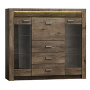 Vitrina HOUSTON OCN-35823, frasin inchis