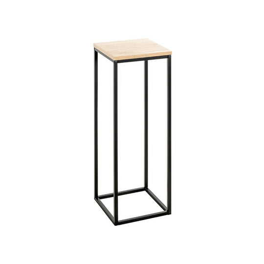 Suport flori WATFORD, stejar/negru, metal, 23x23x67 cm