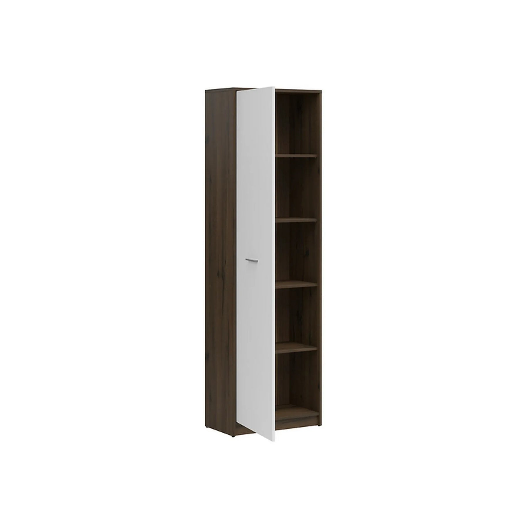 Dulap NEPO PLUS, stejar nobil/alb, PAL laminat, 60x34x197 cm