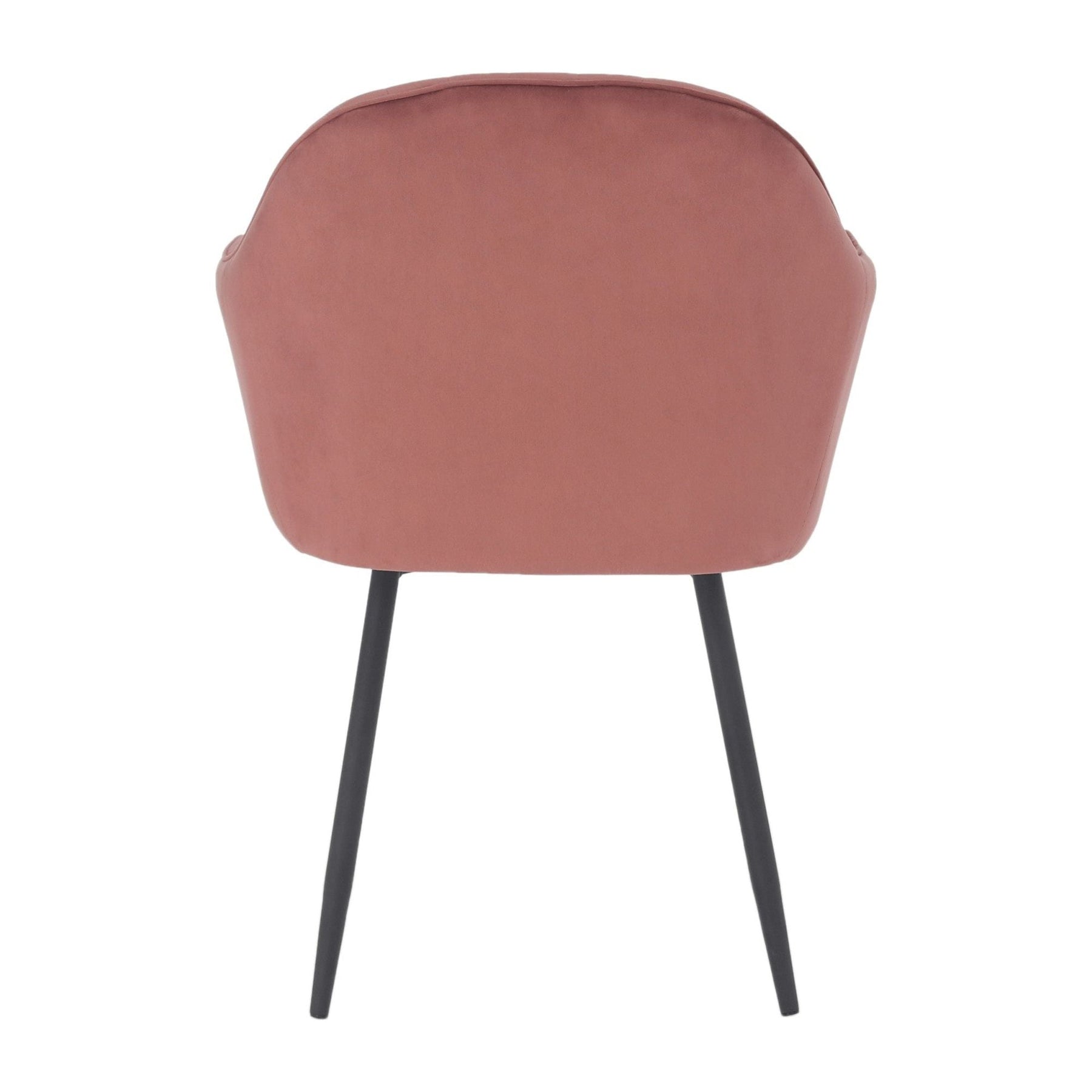 Scaun ZIRKON, roz/negru, stofa catifelata/metal, 56x55x82 cm