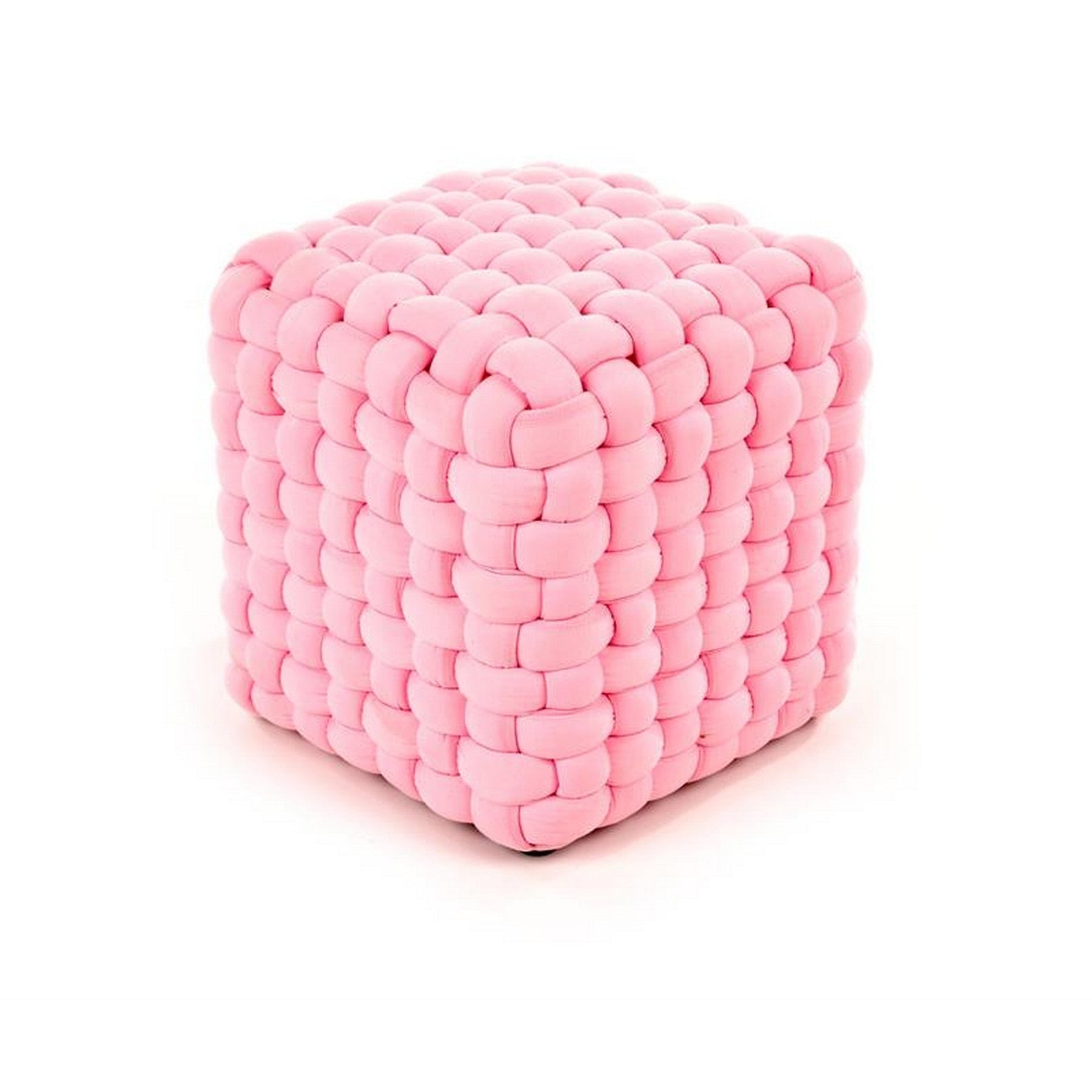 Taburet Rubik roz, 35x35x35 cm
