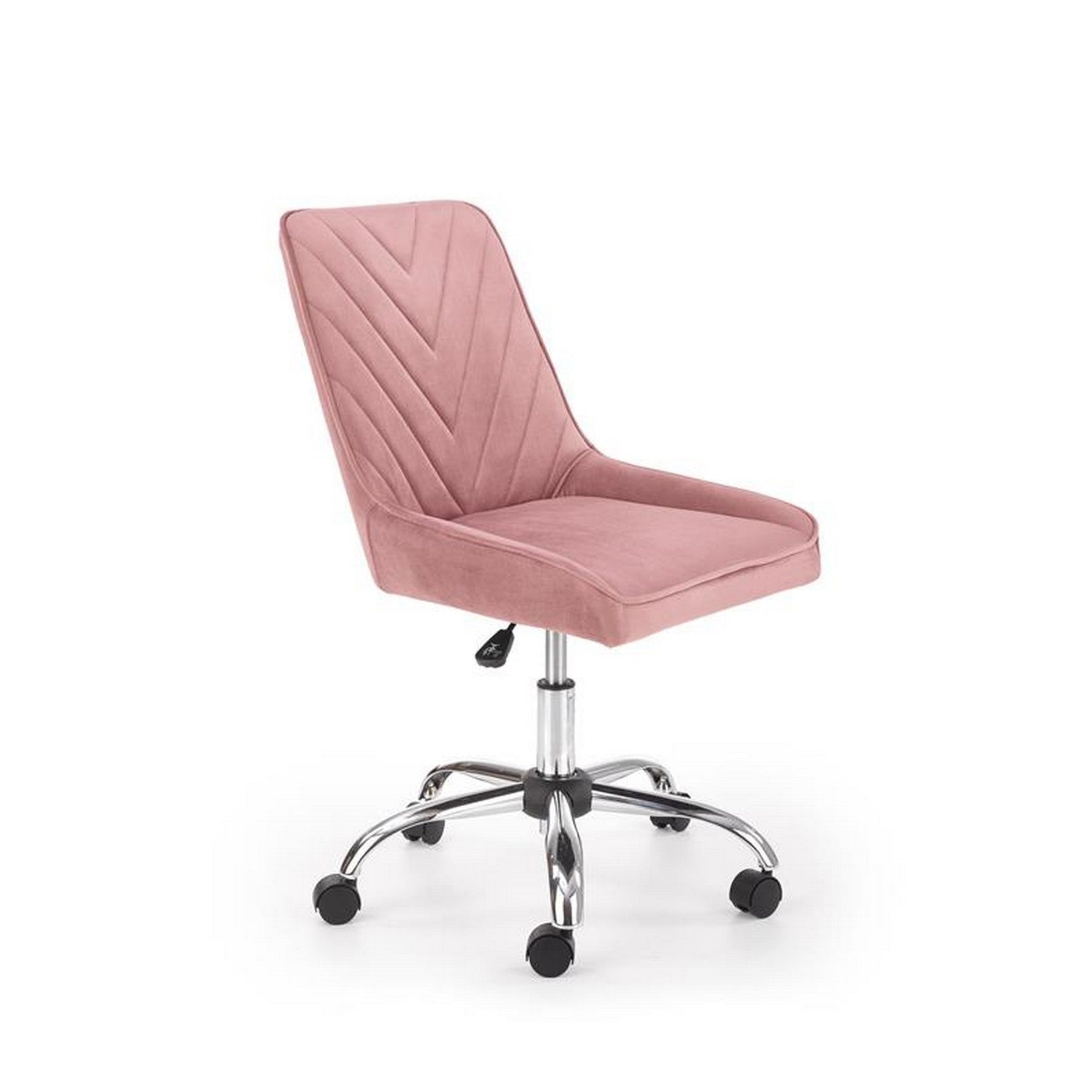 Scaun ergonomic pentru birou Rico, roz, 51x54x81/91cm