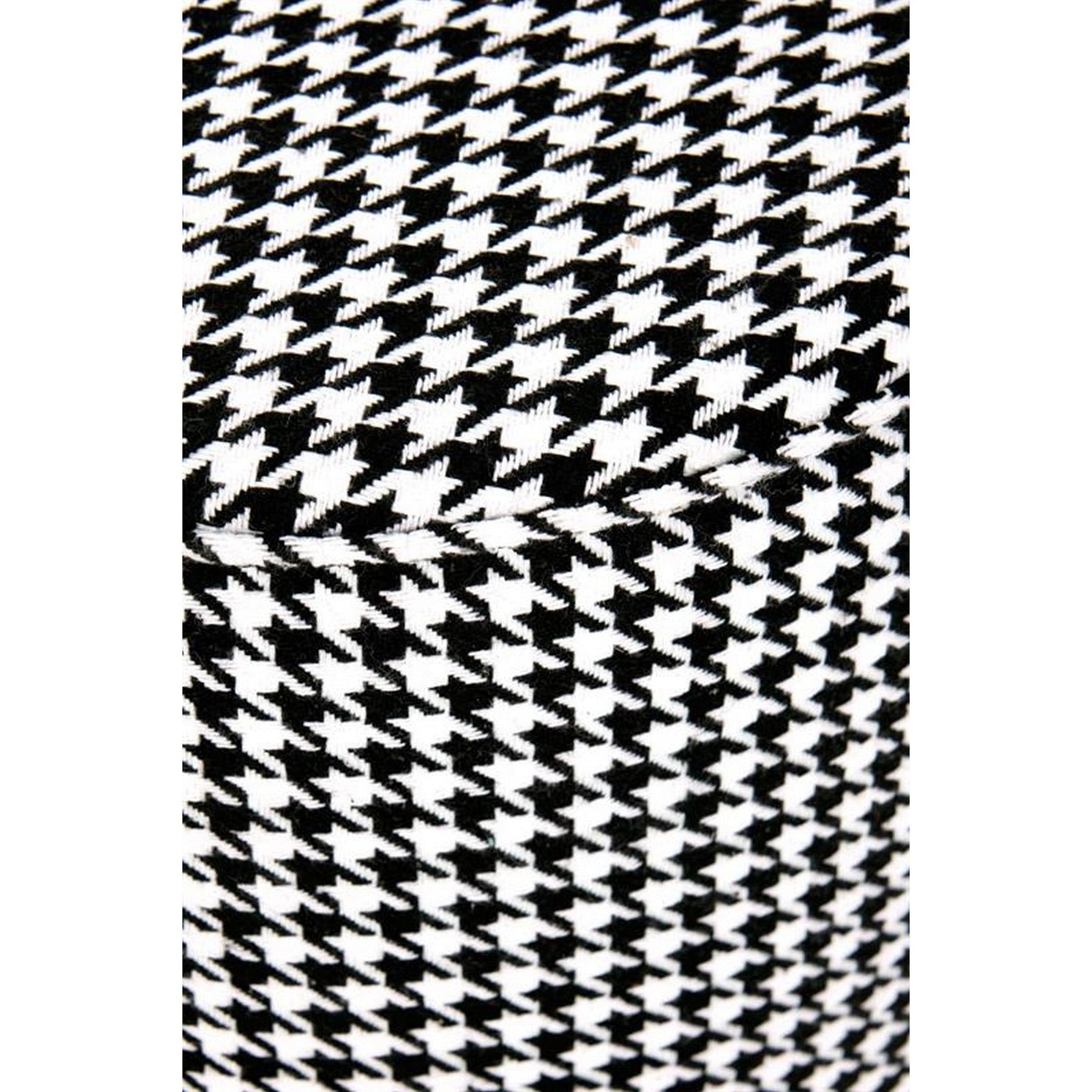 Taburet negru/alb Aruna, 36x44 cm