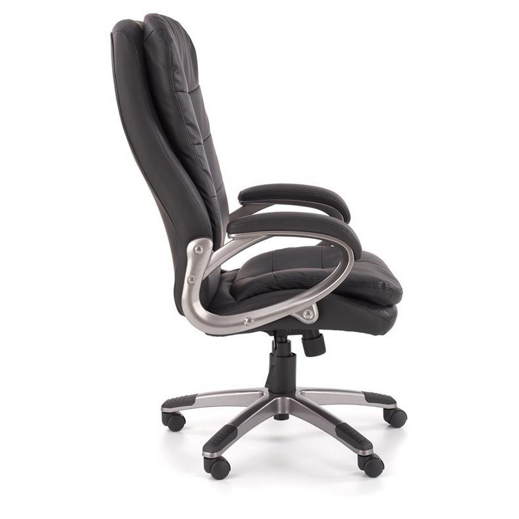 Scaun birou Preston, negru, 68x72x114/124 cm
