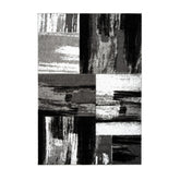 Covor SWING 100, 160x230 cm, forma dreptunghiulara, 100% polipropilena Heatset Frisee, gri/negru