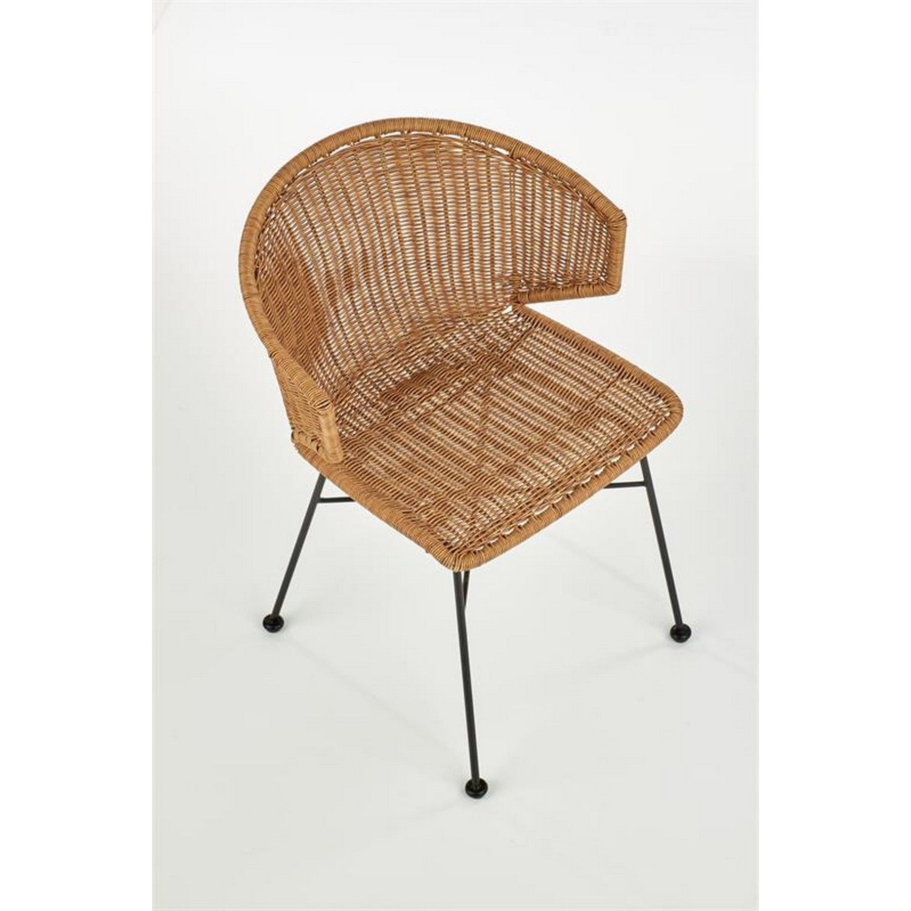 Scaun K407, ratan sintetic, 56x51x77 cm