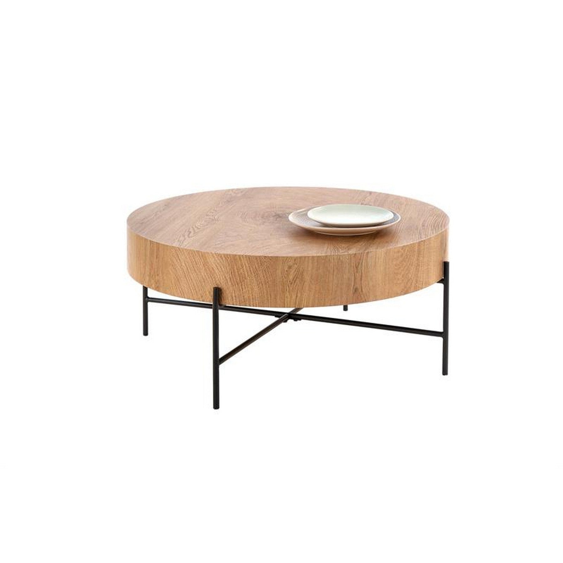 Masuta cafea rotunda Brooklyn, 80x37 cm