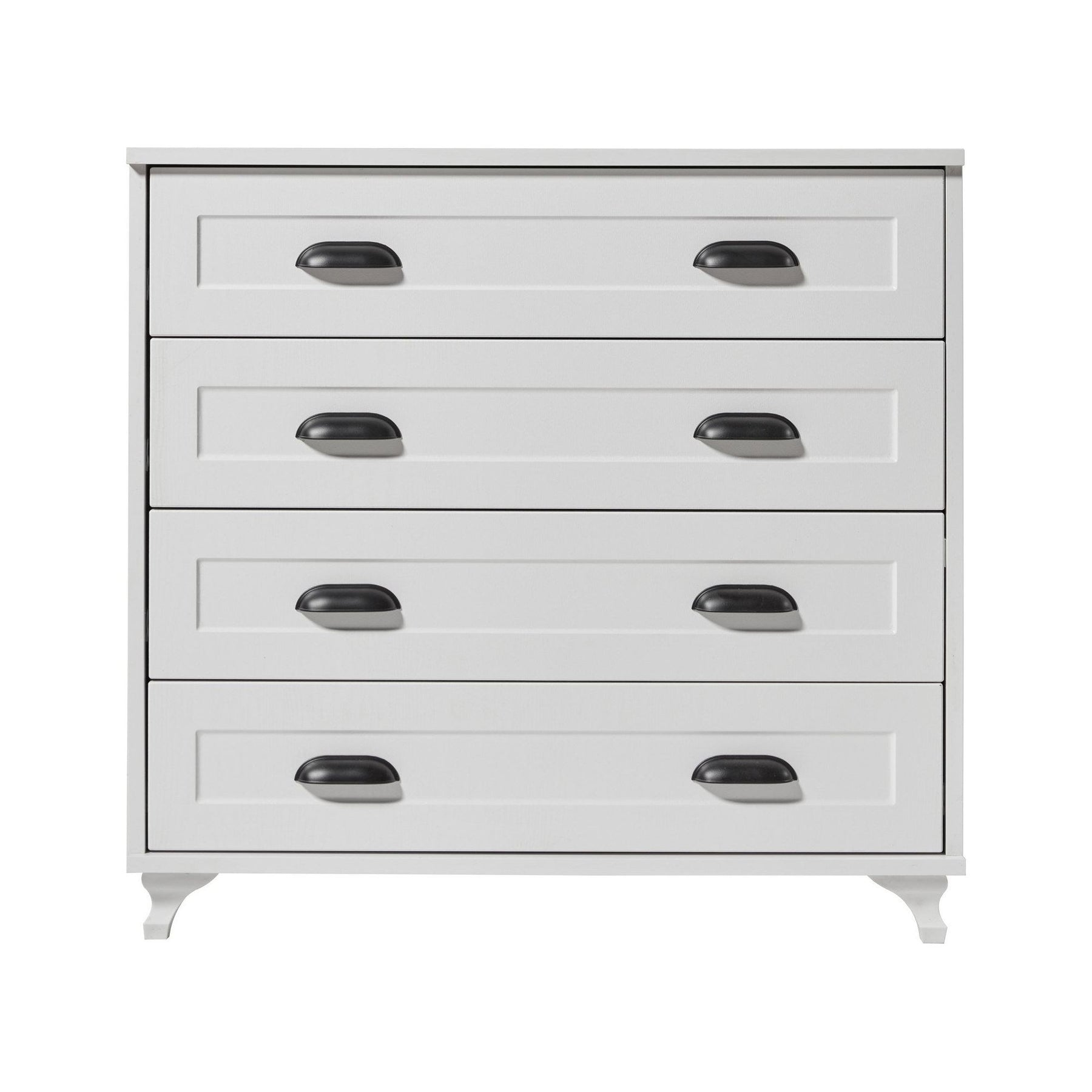 Comoda Tuvalle 046, alb, PAL, 90x41.5x86 cm