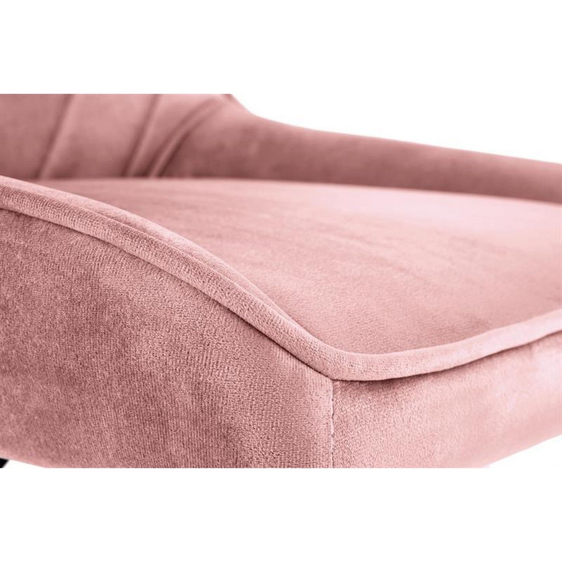 Scaun ergonomic pentru birou Rico, roz, 51x54x81/91cm