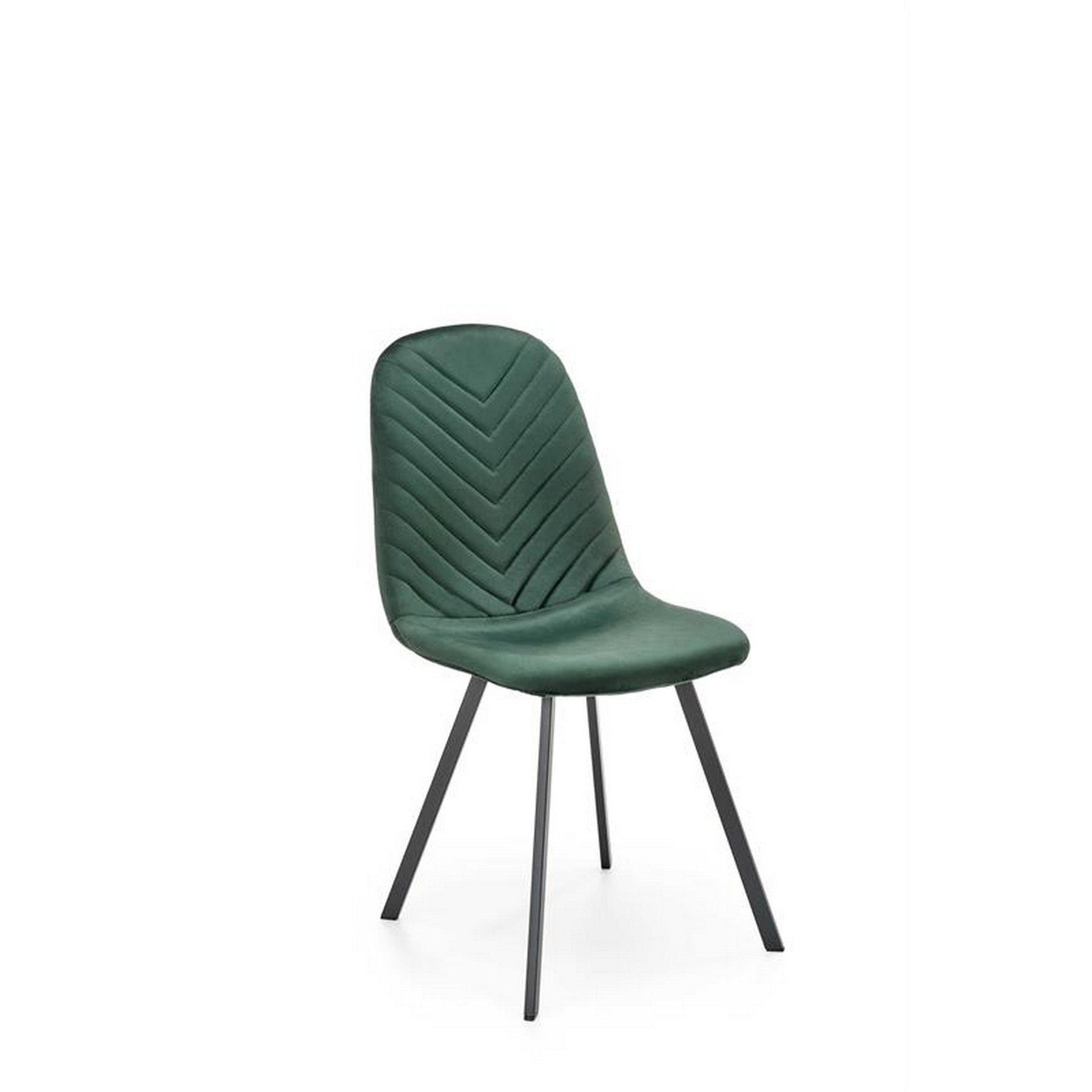 Scaun K462, stofa catifelata verde inchis, 45x57x82 cm