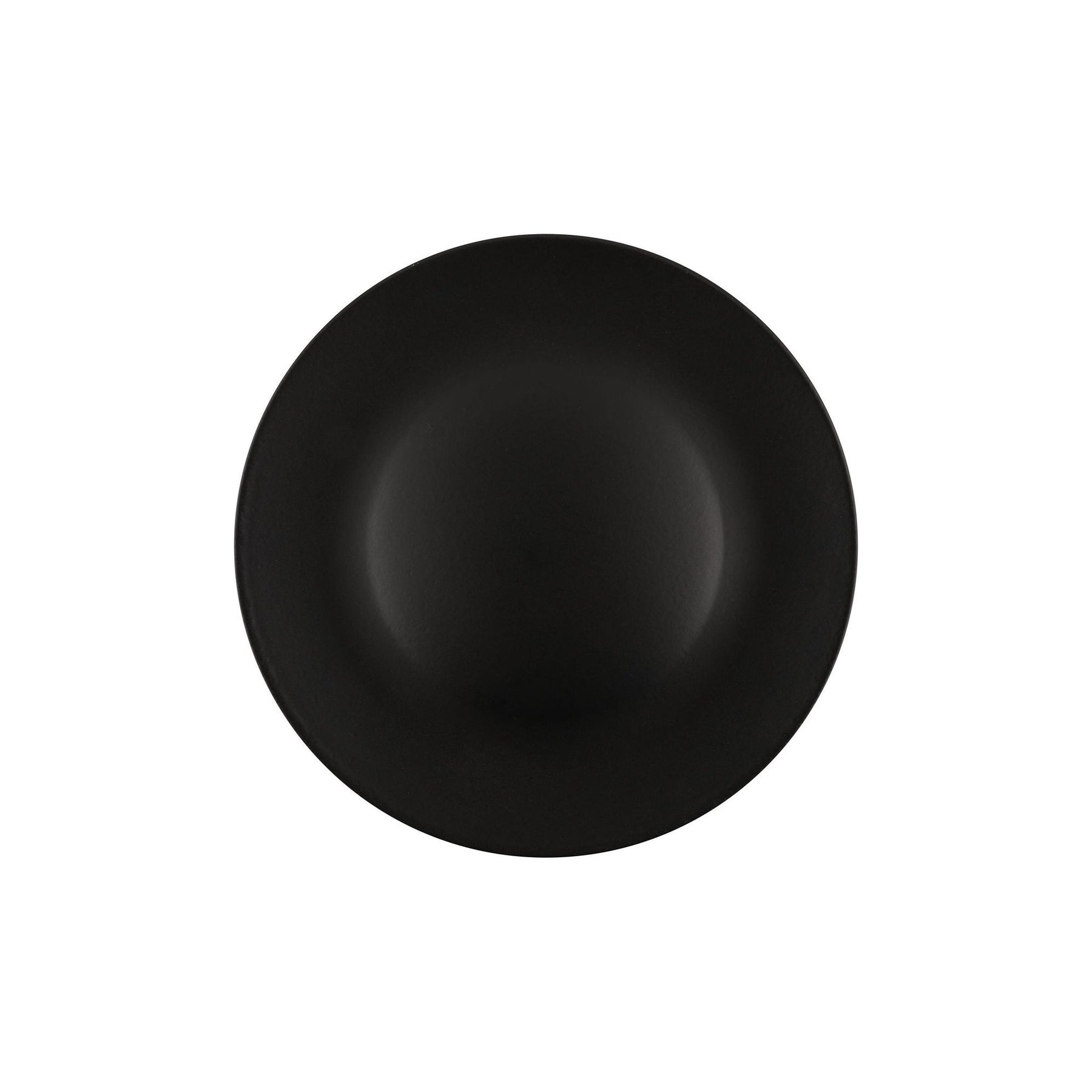 Set 6 farfurii de serviciu ST040106F956A000000MAS3T00, negru, 100% ceramica, 25x25x4 cm