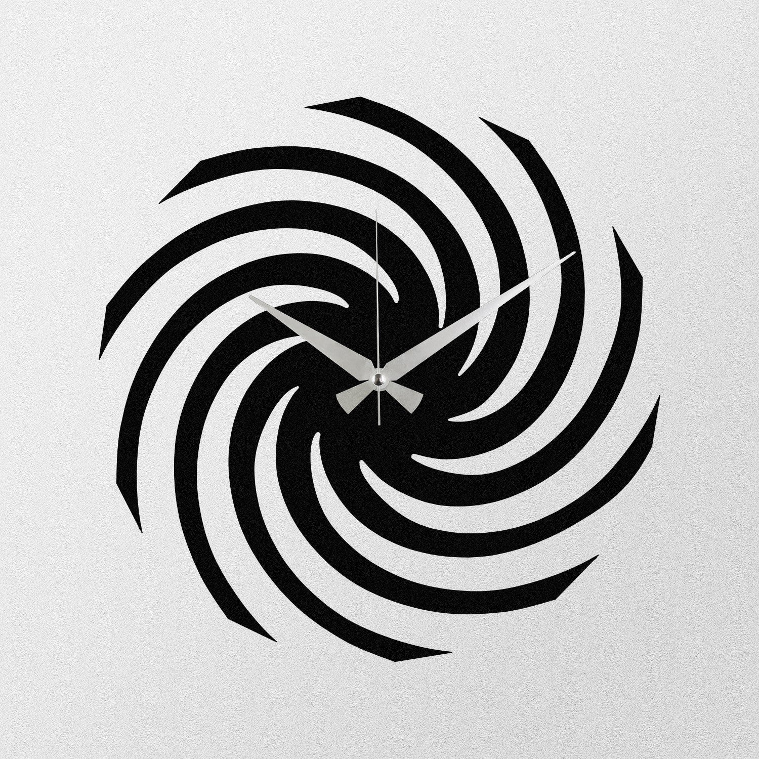 Ceas de perete Enzoclock S023, metal 100%, negru, 48 x 48 cm