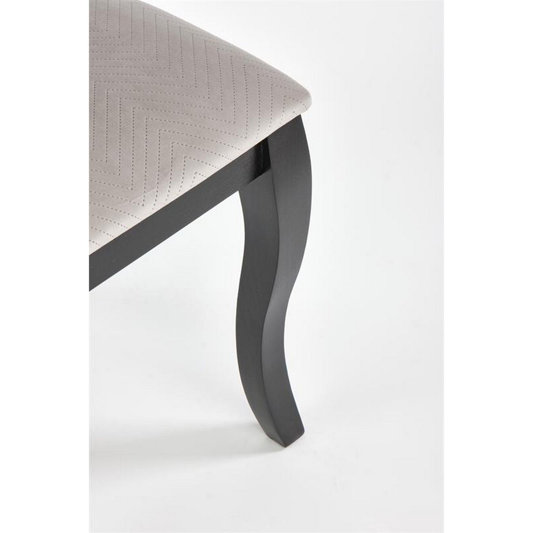 Scaun dining Velo, negru/bej, 44x53x96 cm