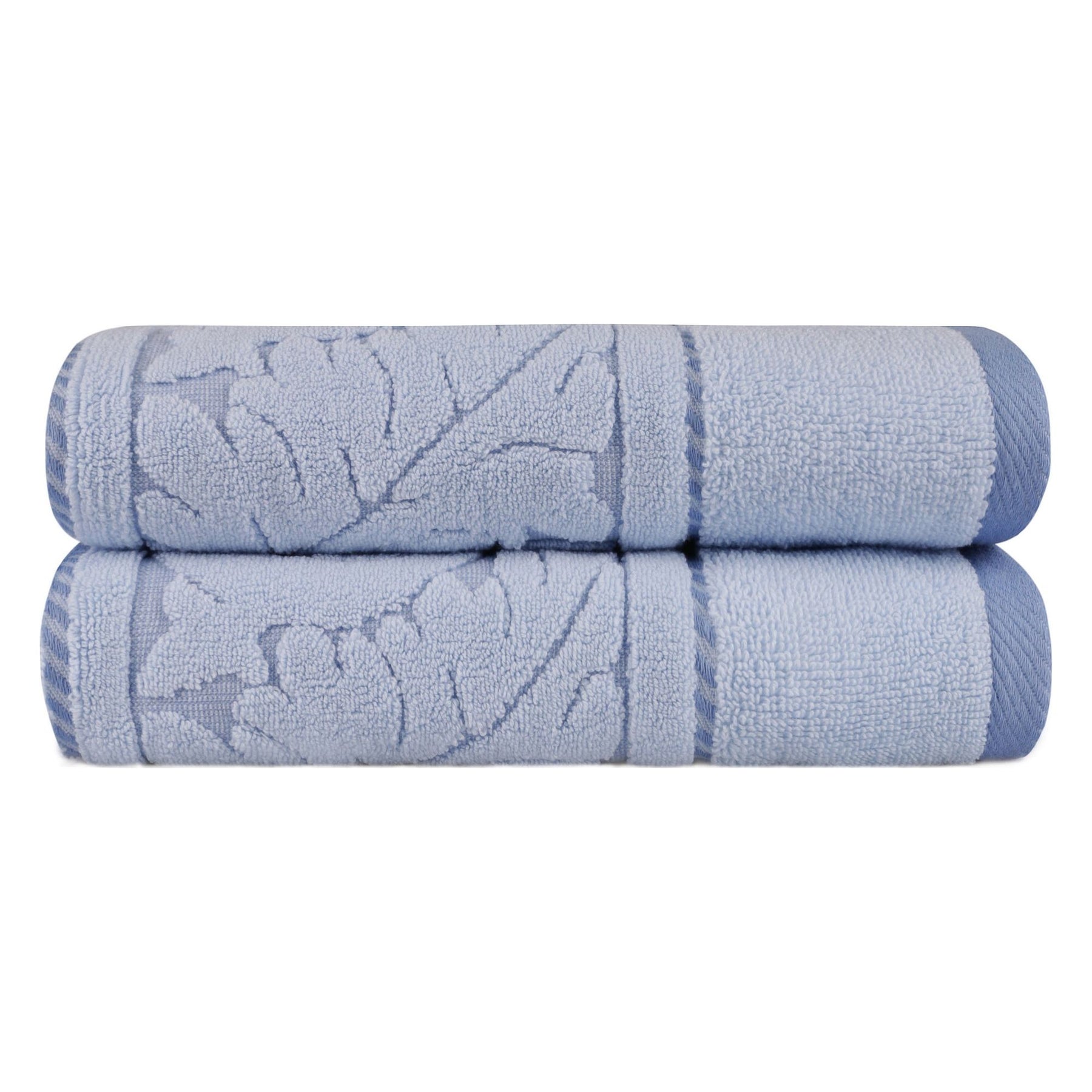 Set 2 prosoape baie Sultan, 50x90 cm, material bumbac, albastru