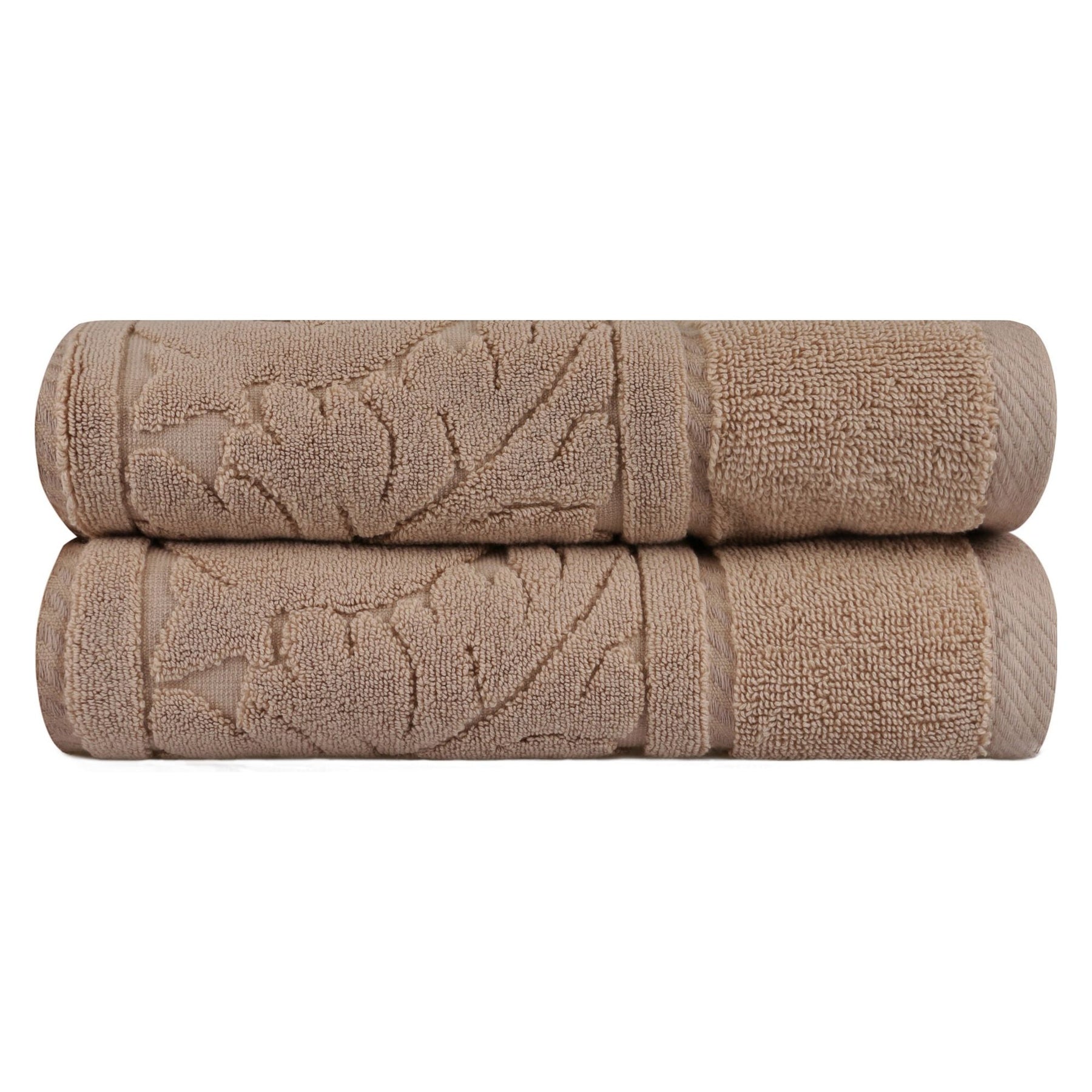Set 2 prosoape baie Sultan, 50x90 cm, material bumbac, maro