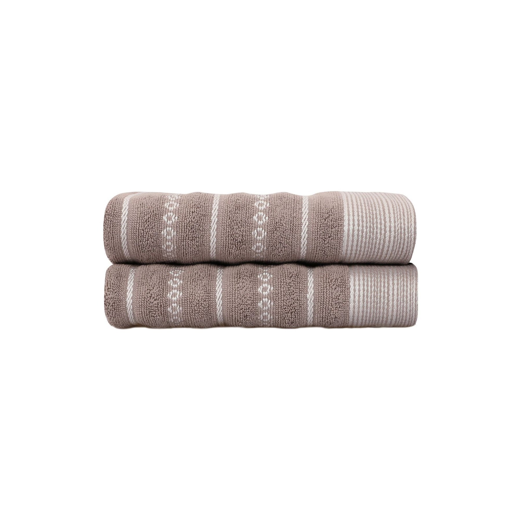 Set 2 prosoape de baie Bombeli, 50x90 cm, material bumbac, gri
