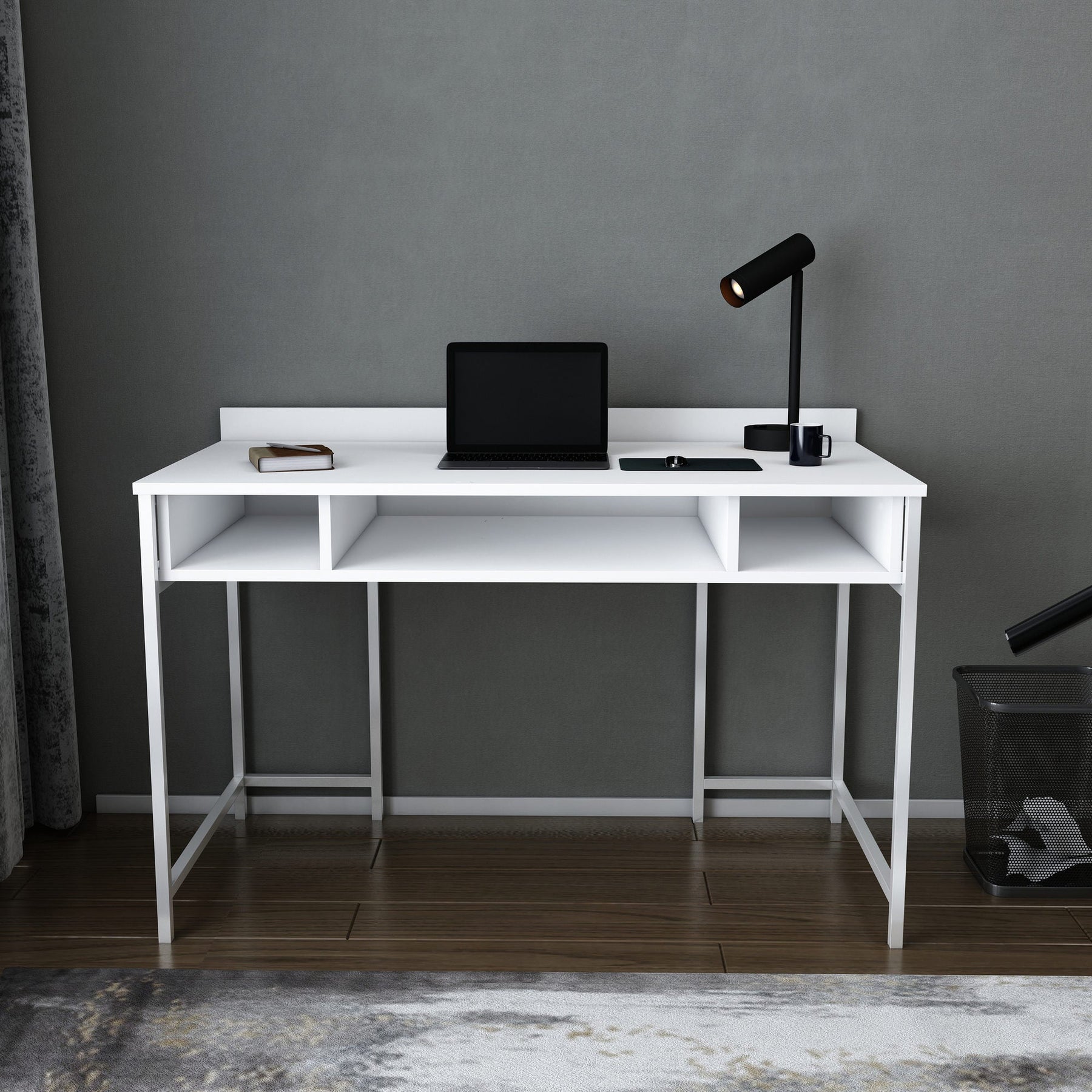 Birou Alma, alb, PAL, 120x60x75 cm